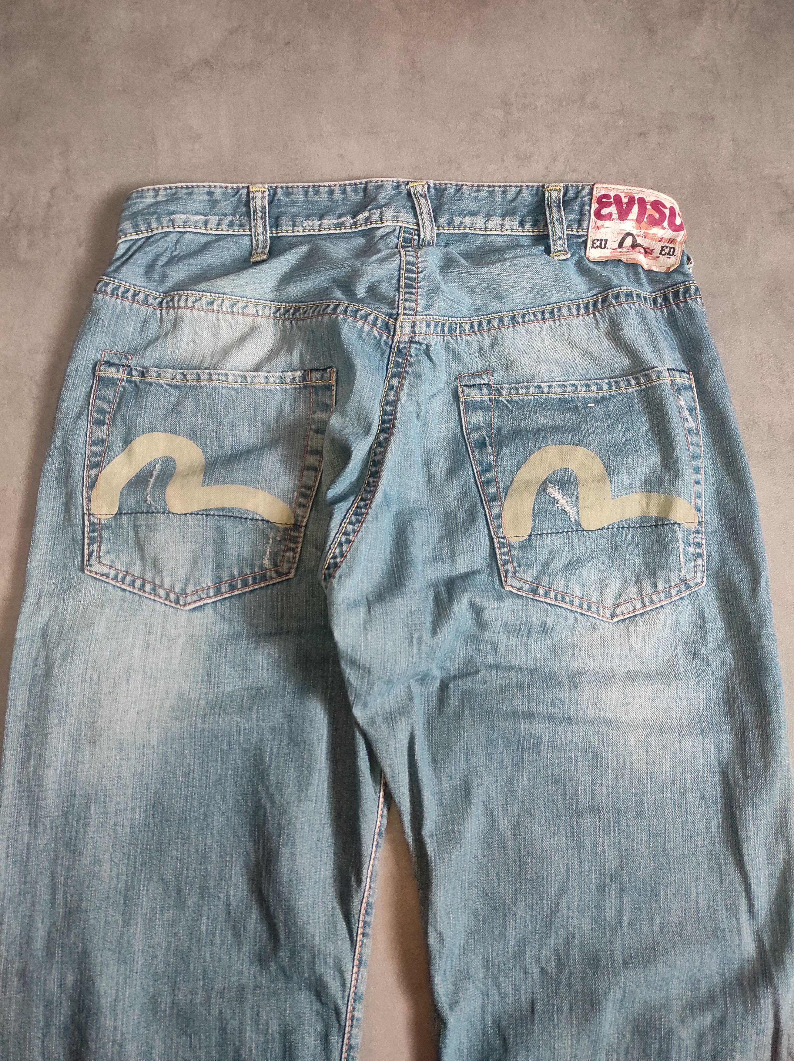 Evisu evisu seagull print jeans japan y2k Size US 31 - 3 Thumbnail