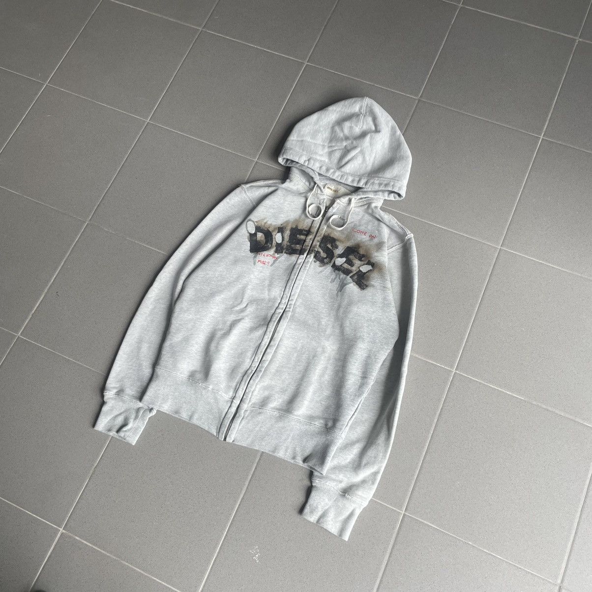 Diesel × Vintage Sweatshirt Hoodie Diesel light my fire distressed vintage Size US M / EU 48-50 / 2 - 3 Thumbnail