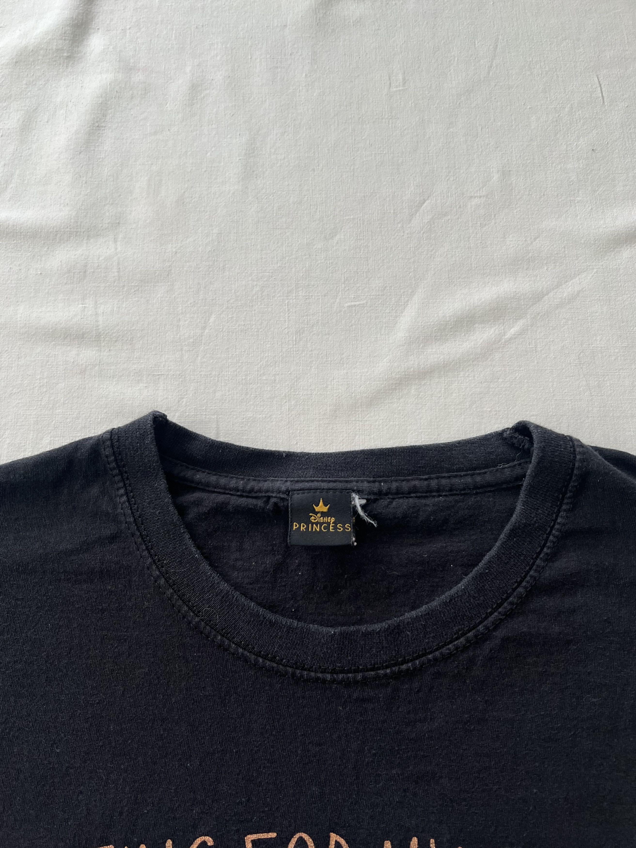 Disney Vintage 2000s Princess Jasmine Aladdin Cartoon Black Tee Size US M / EU 48-50 / 2 - 8 Thumbnail