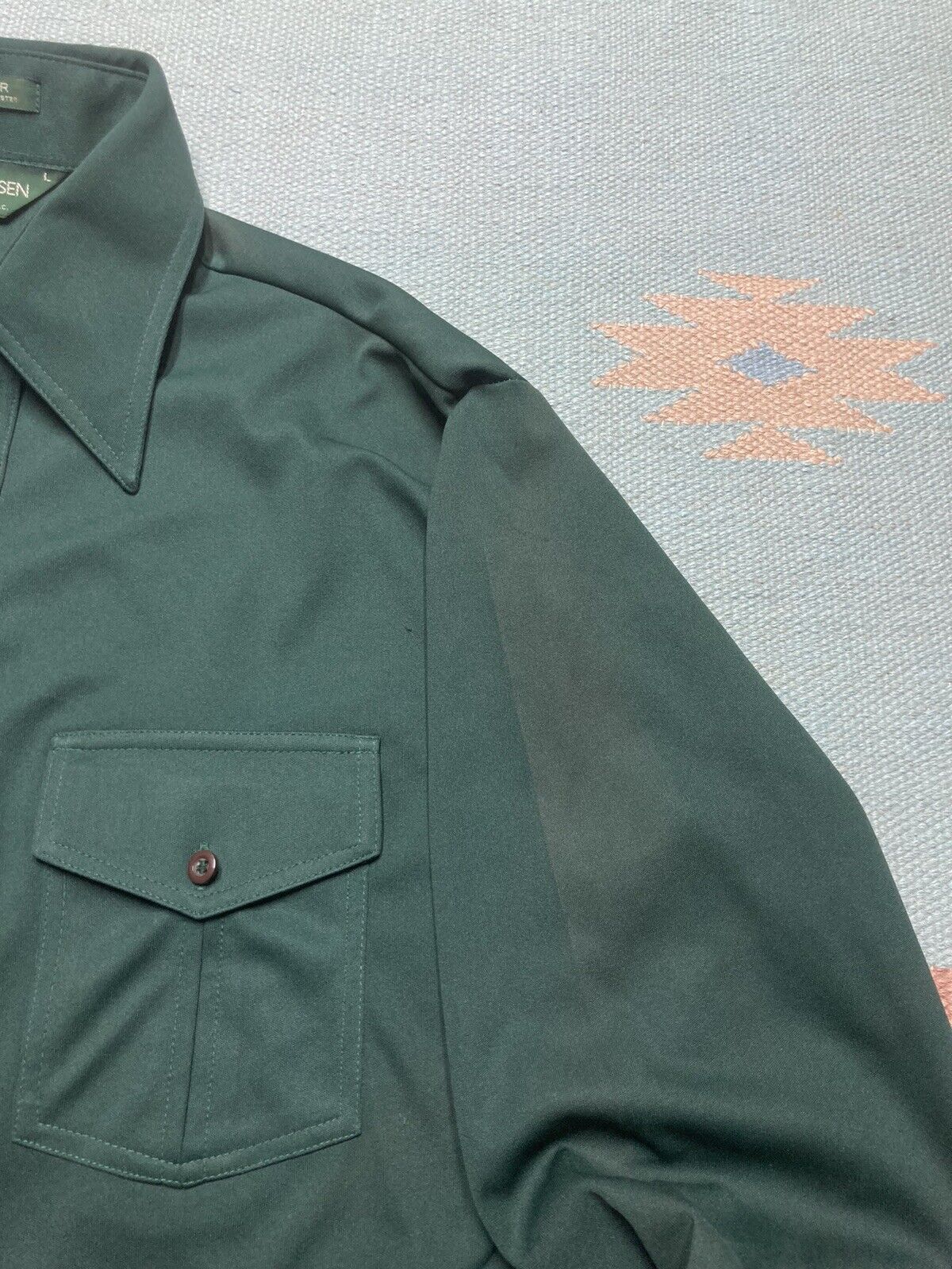 Van Heusen × Vintage VTG 70s shirt Van Heusen splendor disco dagger collar large Size US L / EU 52-54 / 3 - 3 Thumbnail