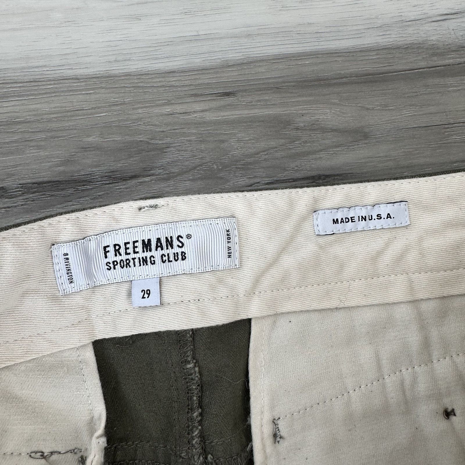 Freemans Sporting Club Freemans Sporting Club Pants Mens 29/30 Green Heavyweight Size US 33 - 8 Thumbnail
