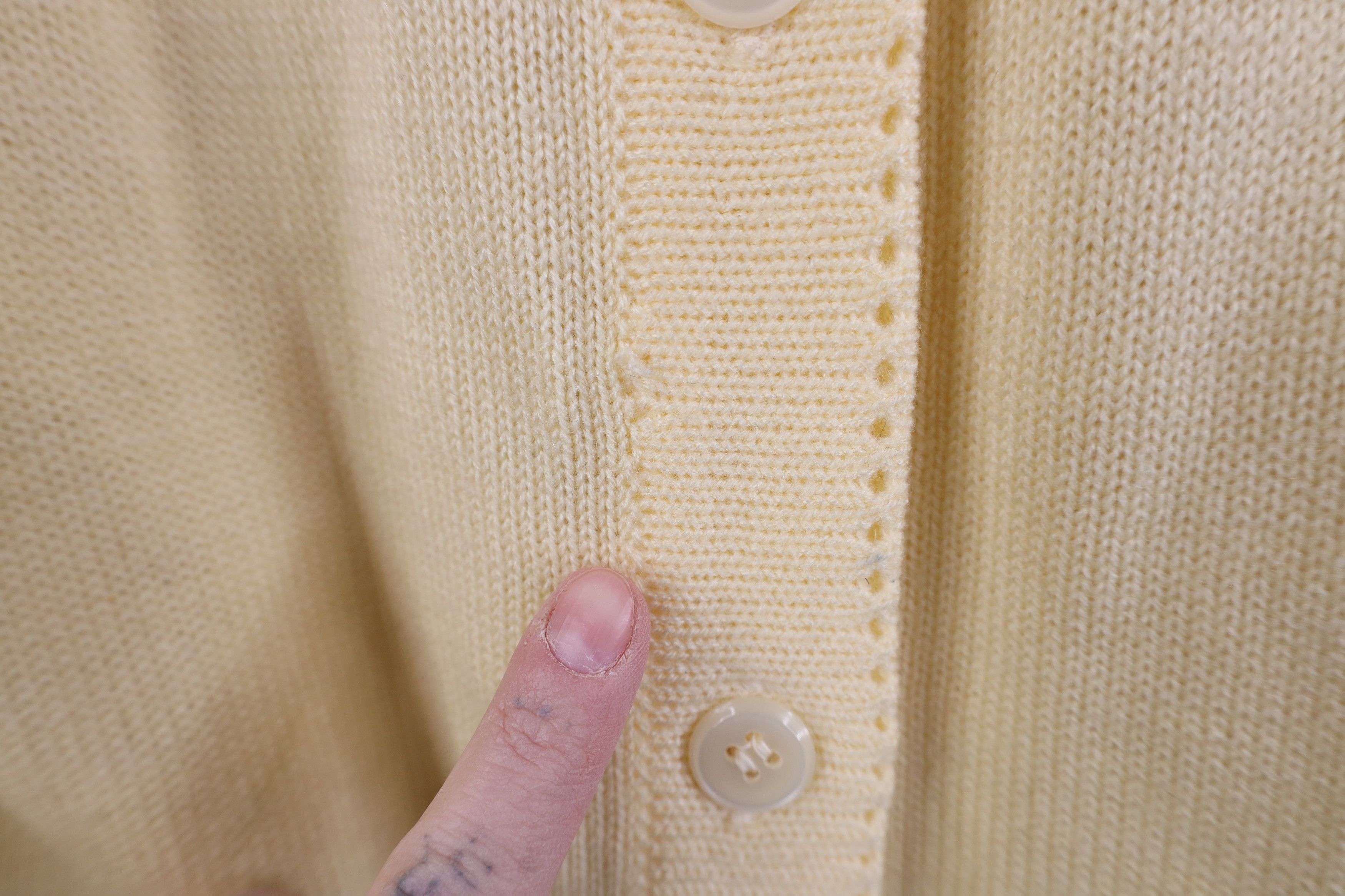 Vintage Vintage 60s Boho Chic Hippie Sleeve Knit Cardigan Sweater Size M / US 6-8 / IT 42-44 - 4 Thumbnail