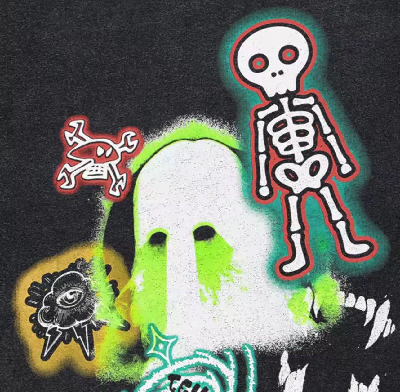 Japanese Brand Gothic Skeleton Streetwear Cartoon Funny Devil Wings T Shirt Size US M / EU 48-50 / 2 - 3 Thumbnail