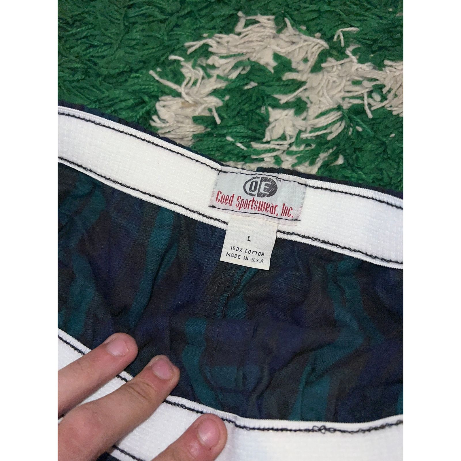 Vintage Vintage Coed Sportswear Just Hafta Golf Green Boxers VTG L Size 32 - 5 Thumbnail