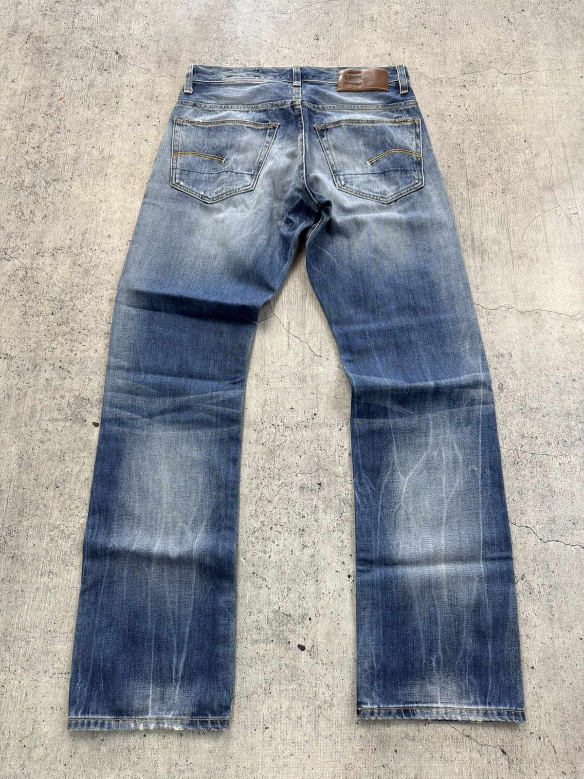 G-Star Rare Vintage G-Star Raw Denim Flared Jeans Y2K Size US 30 / EU 46 - 1 Thumbnail