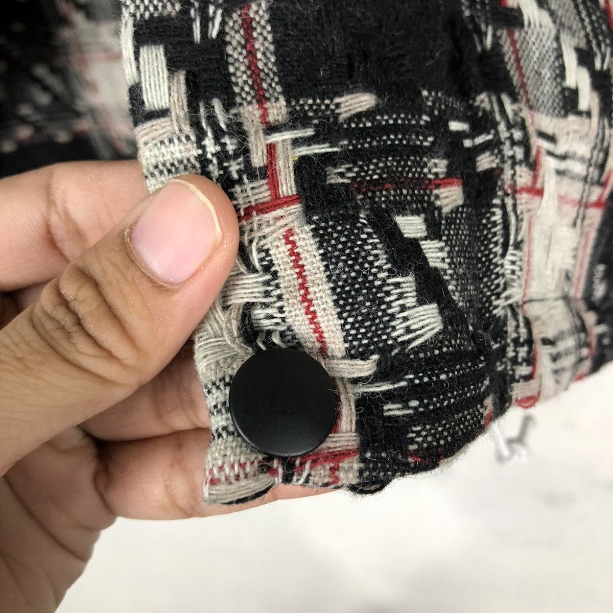 Japanese Brand 📌VINTAGE BIKER JACKET KBF JAPAN TARTAN DESIGN CHECK Size US M / EU 48-50 / 2 - 18 Thumbnail