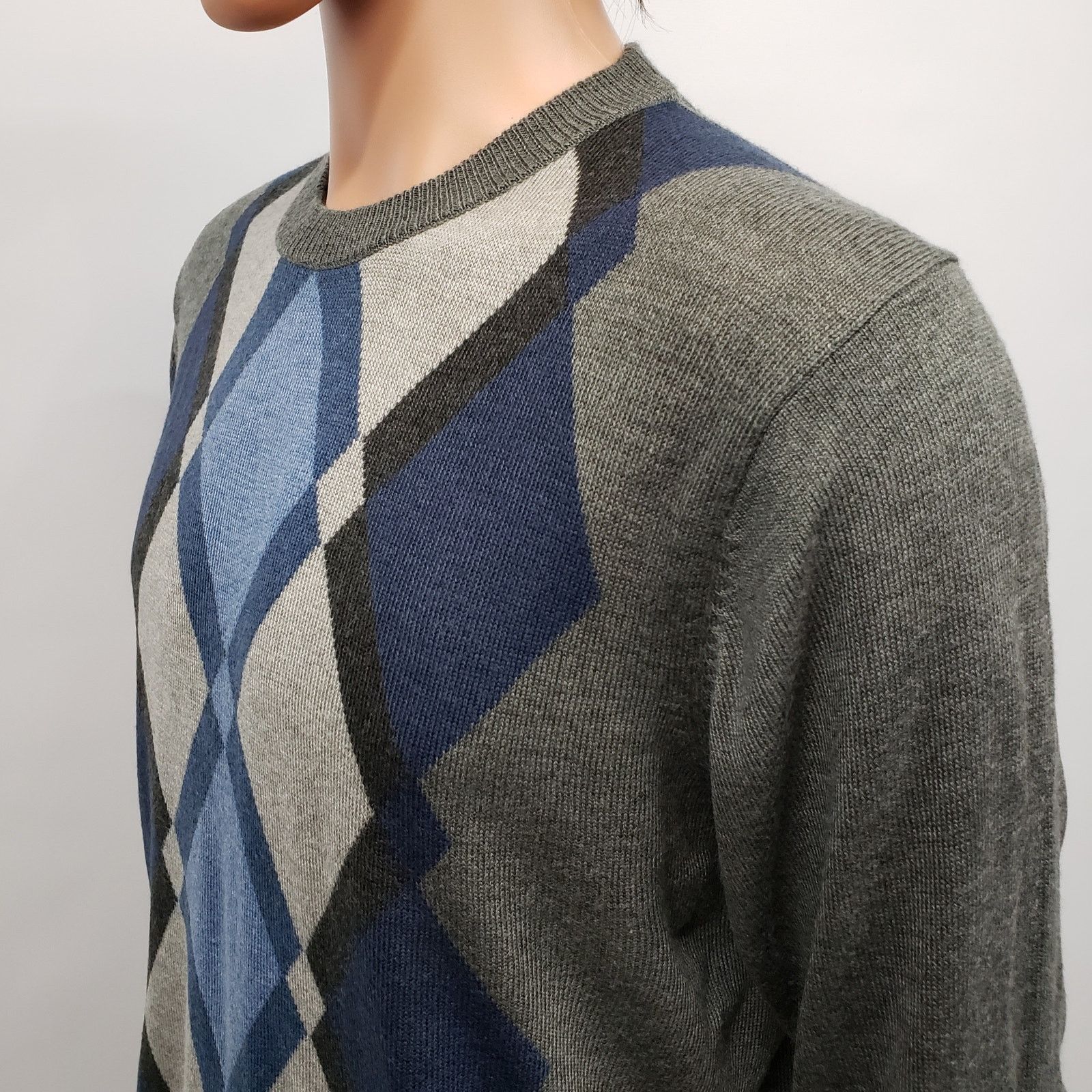 Tricots St. Raphael × Vintage TRICOTS ST RAPHAEL Argyle Diamond Sweater M Lightweight Knit Size US M / EU 48-50 / 2 - 7 Thumbnail