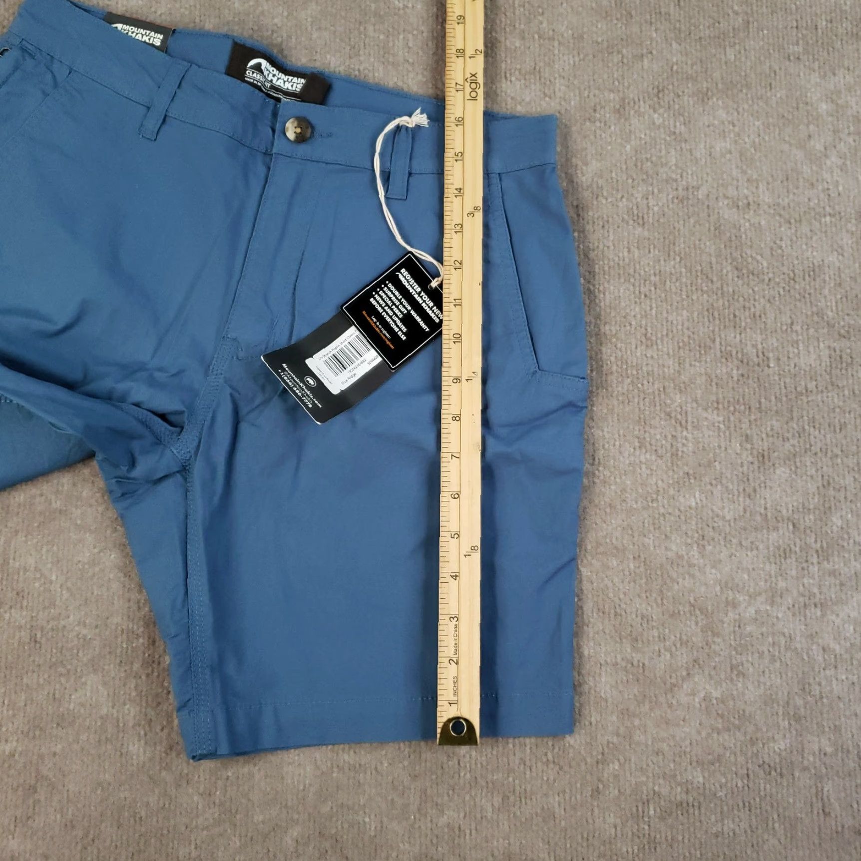 Mountain Khakis Mountain Khakis Shorts Mens Size 30 Blue Stretch Poplin Classic Fit 8" Inseam Size US 30 / EU 46 - 4 Thumbnail