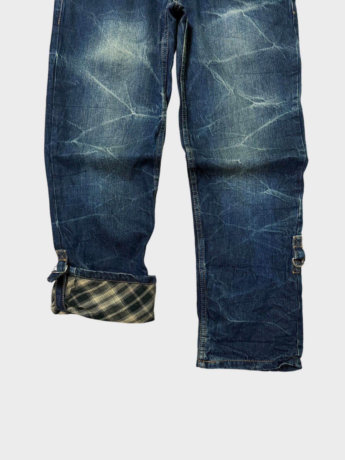 Hysteric Glamour NYLAUS DOUBLE WAIST PLAID TARTAN CLAW MARK DENIM PANTS Size US 30 / EU 46 - 7 Thumbnail