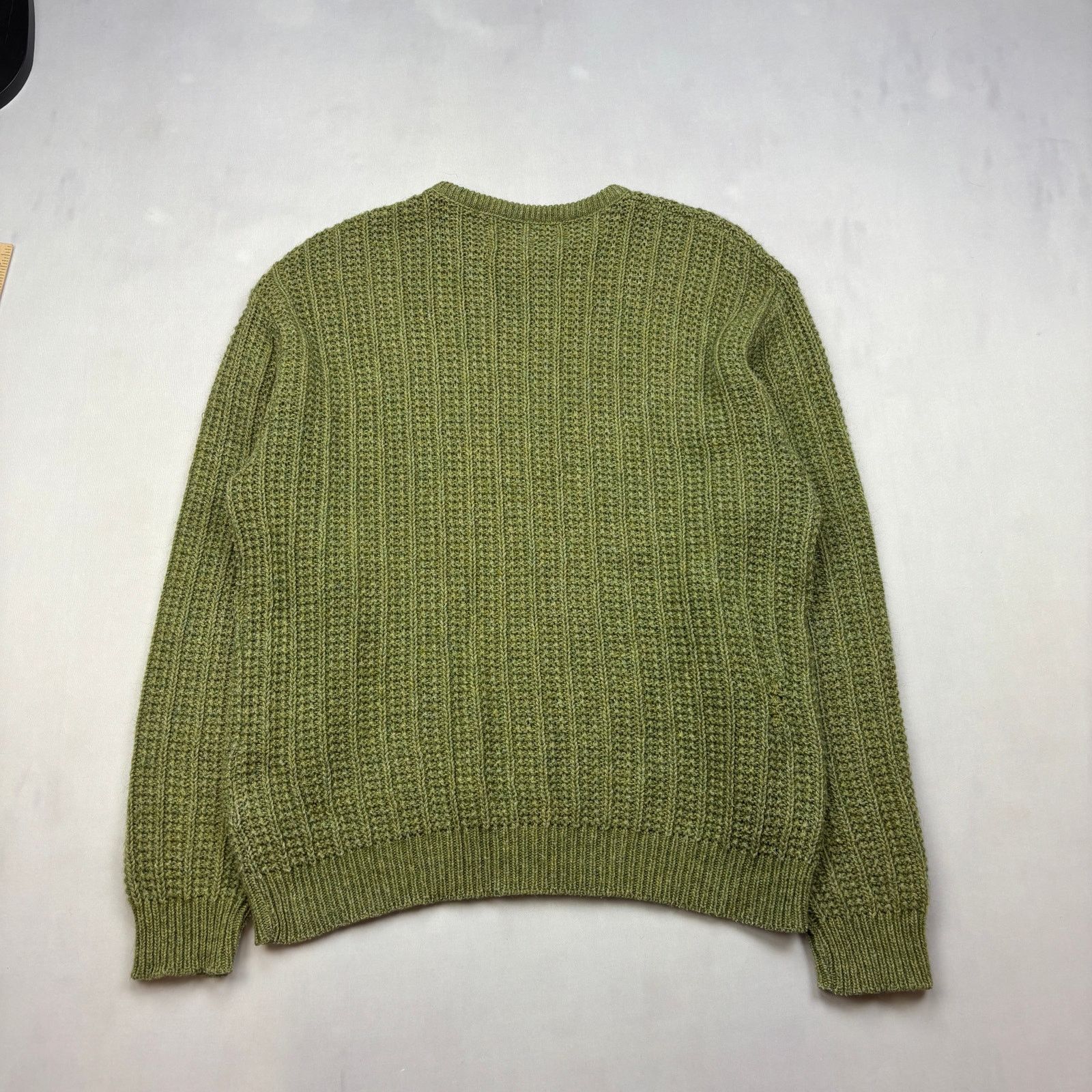 Vintage VTG Cape Isle Knitters Mohair Wool Blend Fisherman Sweater L Size US L / EU 52-54 / 3 - 3 Thumbnail