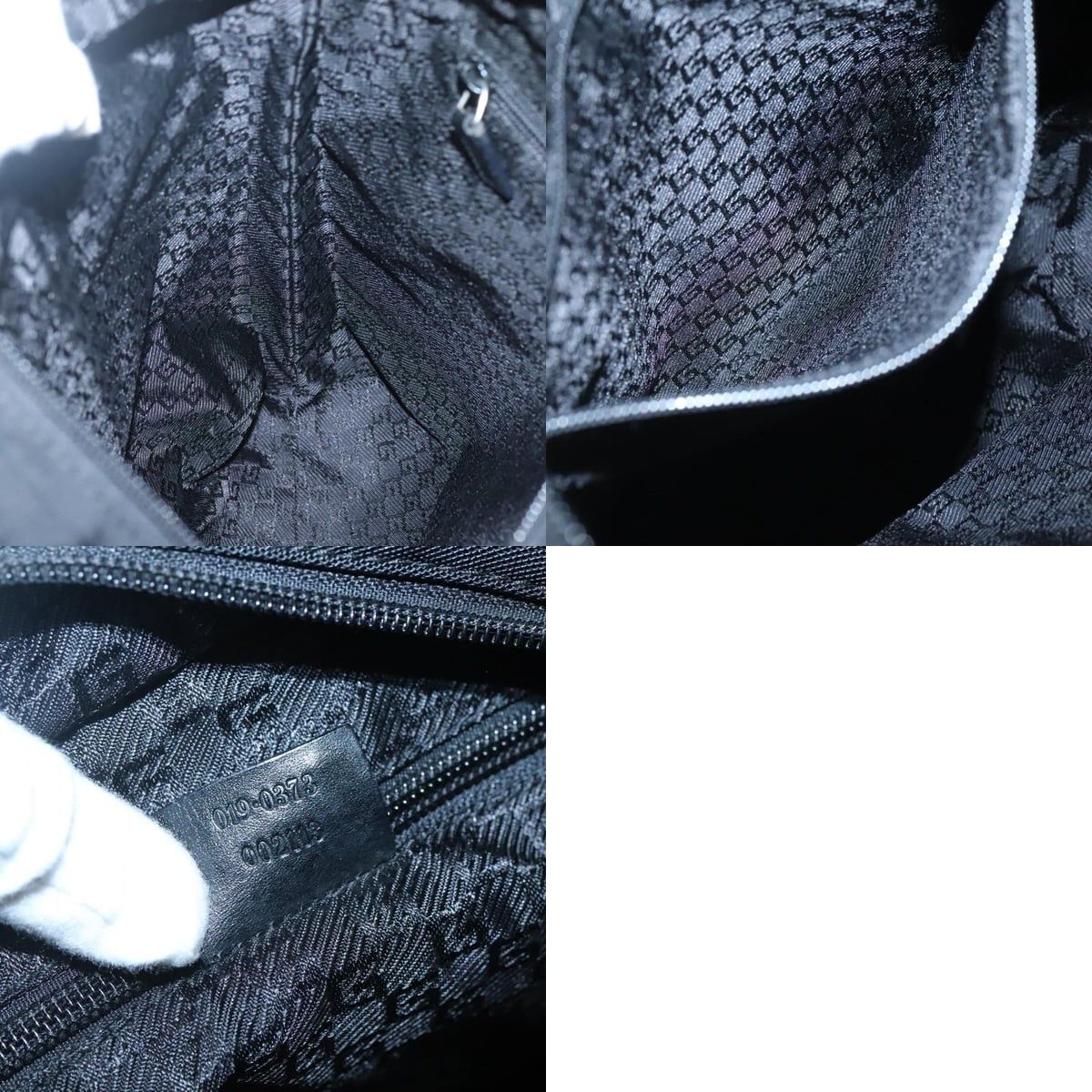 Gucci GUCCI Handbag Nylon Black Silver 019 019 Size ONE SIZE - 12 Thumbnail