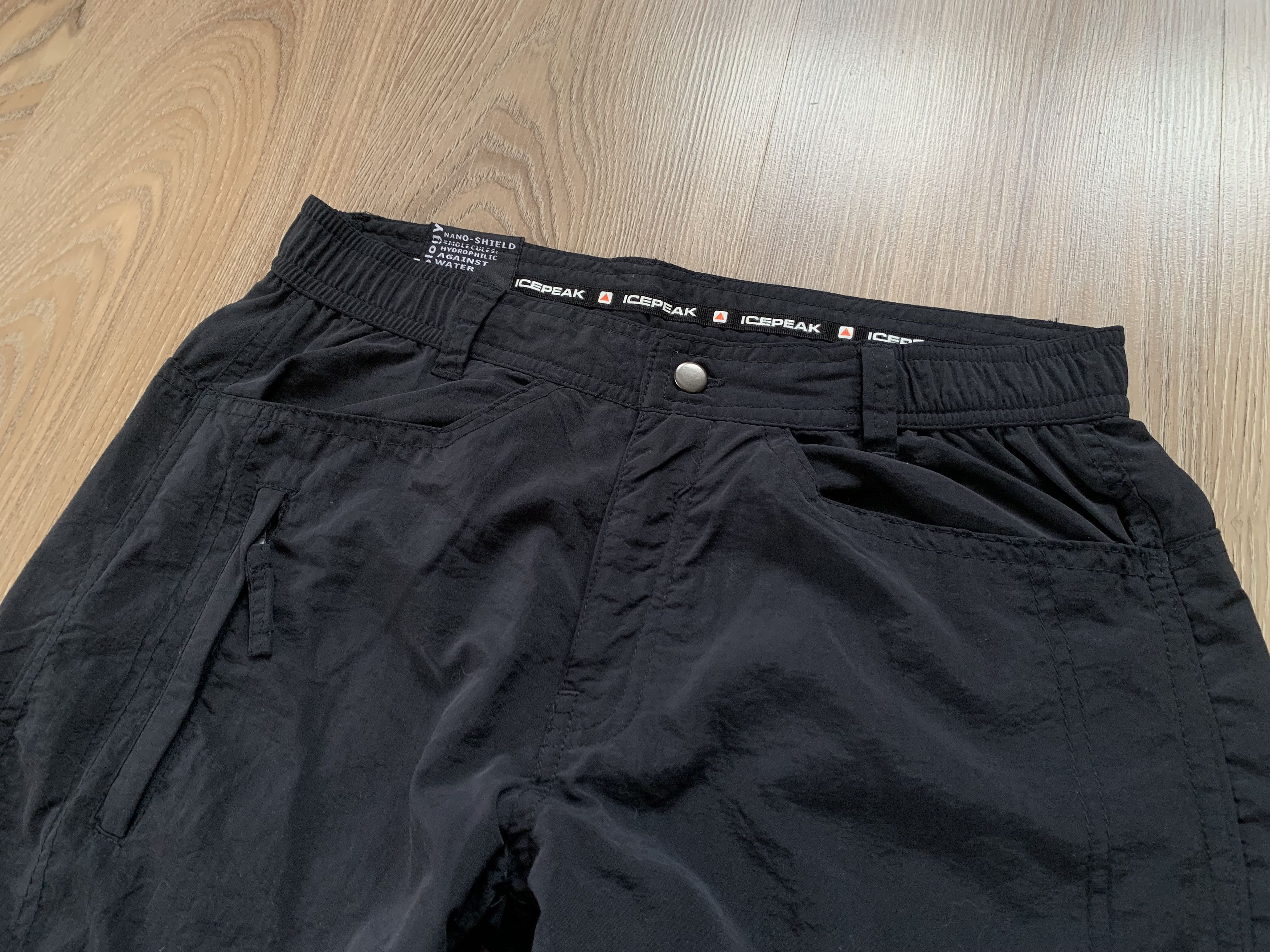 Sports Specialties Icepeak Nano-Q Technical Black Ski Pants Size 25" / US 0 / IT 36 - 4 Thumbnail