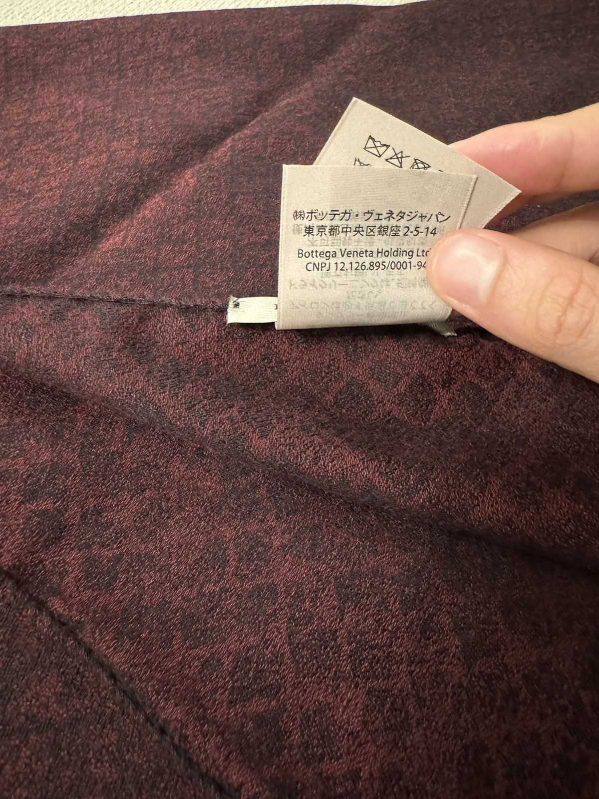 Bottega Veneta bottega veneta burgundy scarf Size ONE SIZE - 2 Thumbnail