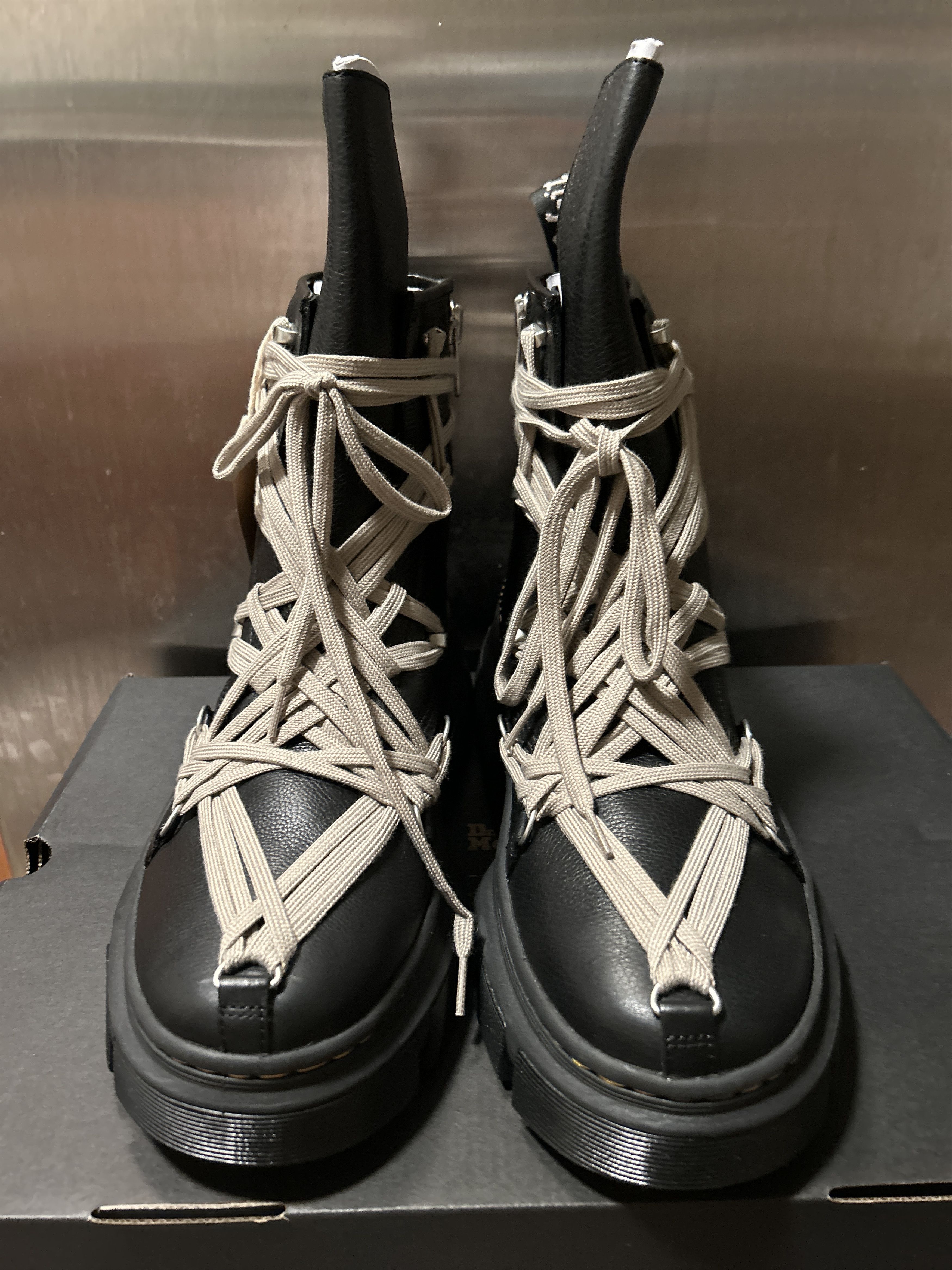 image of Dr Martens 1460 Dmxl Mega Lace Boot in Black, Men's (Size 12)