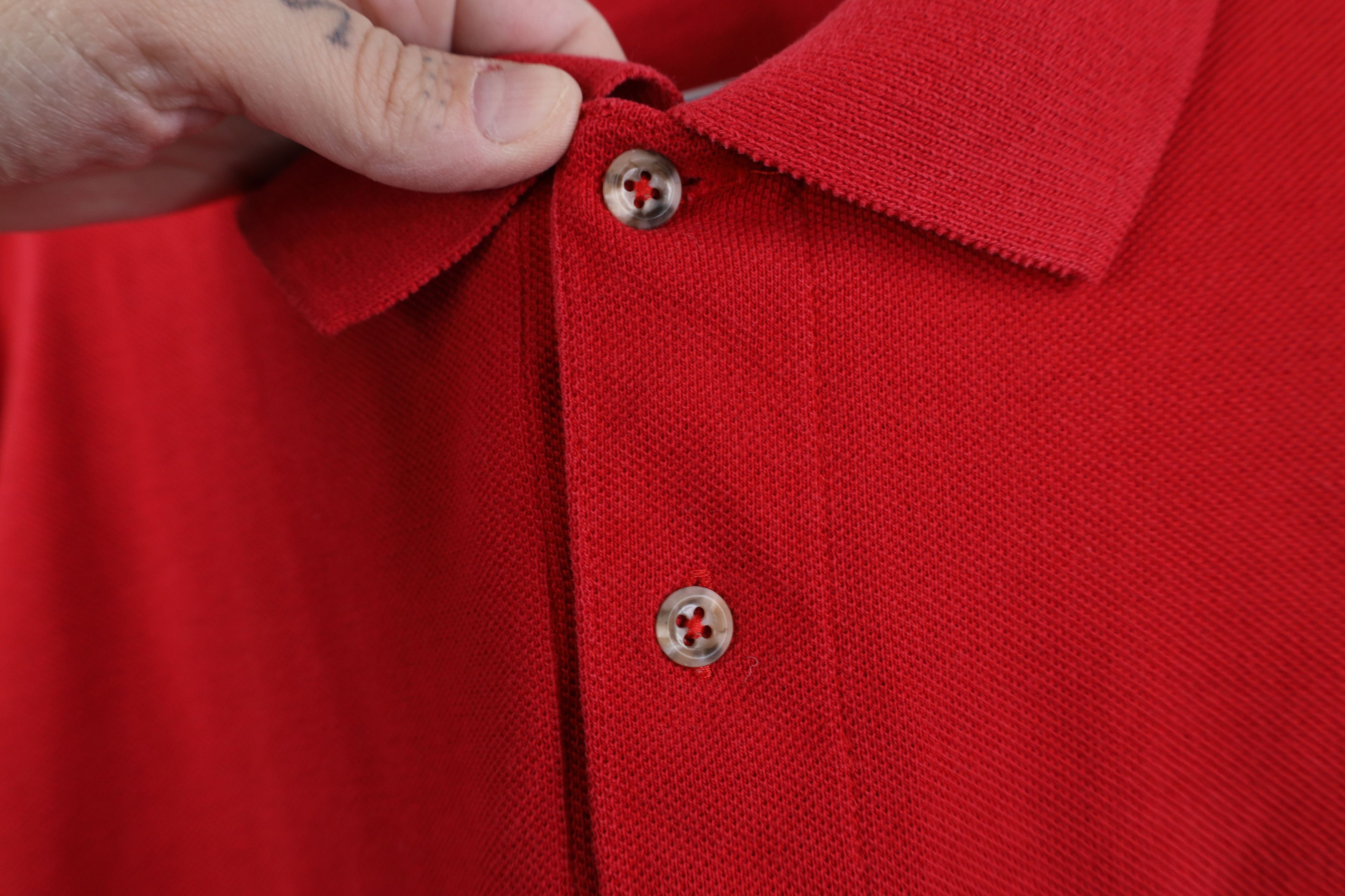Vintage Vintage 90s Anniversary Red Wings Hockey Polo Red USA Size US XL / EU 56 / 4 - 5 Thumbnail