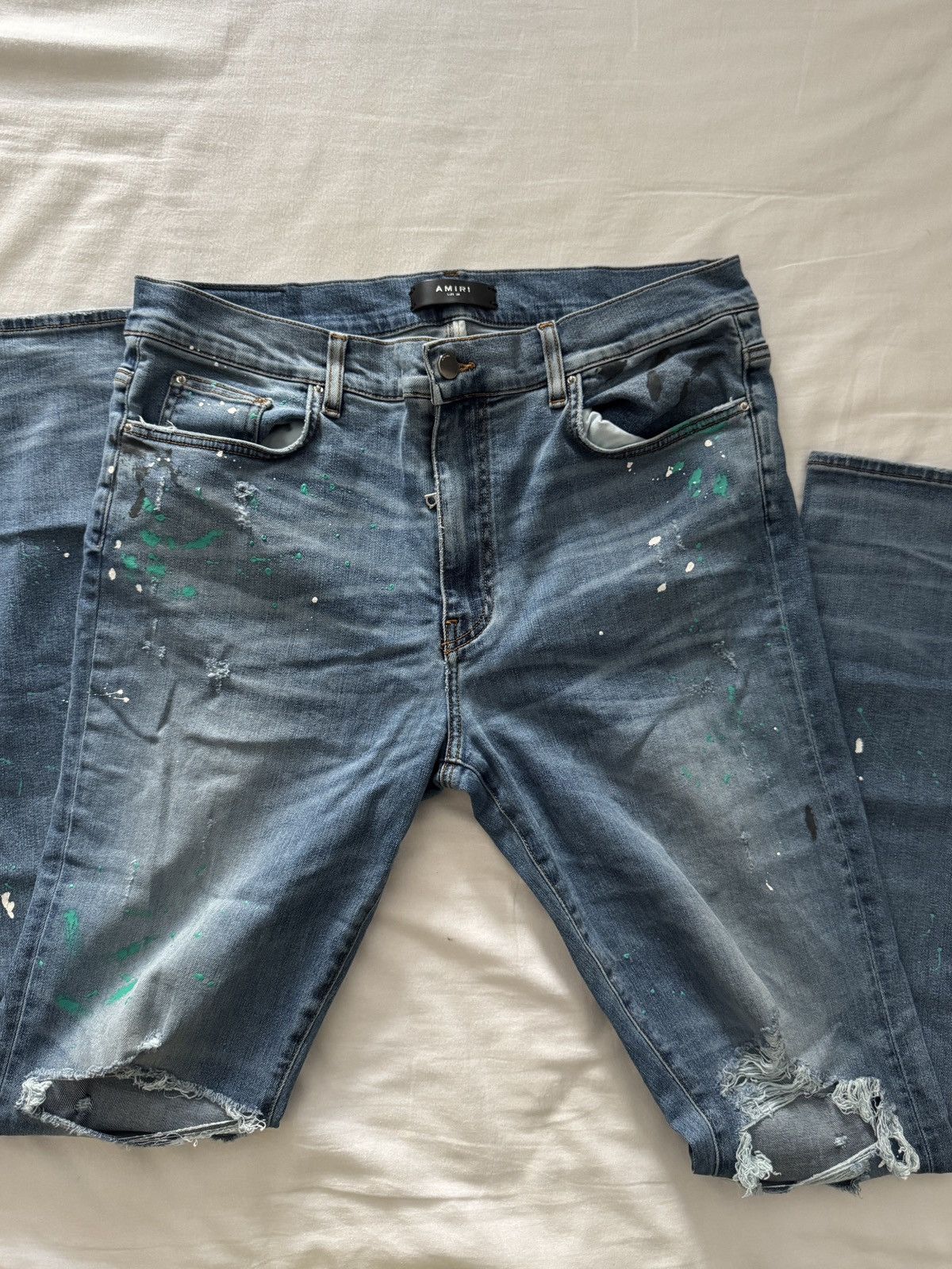 Amiri Painted AMIRI threaded jeans Size US 38 / EU 54 - 6 Thumbnail