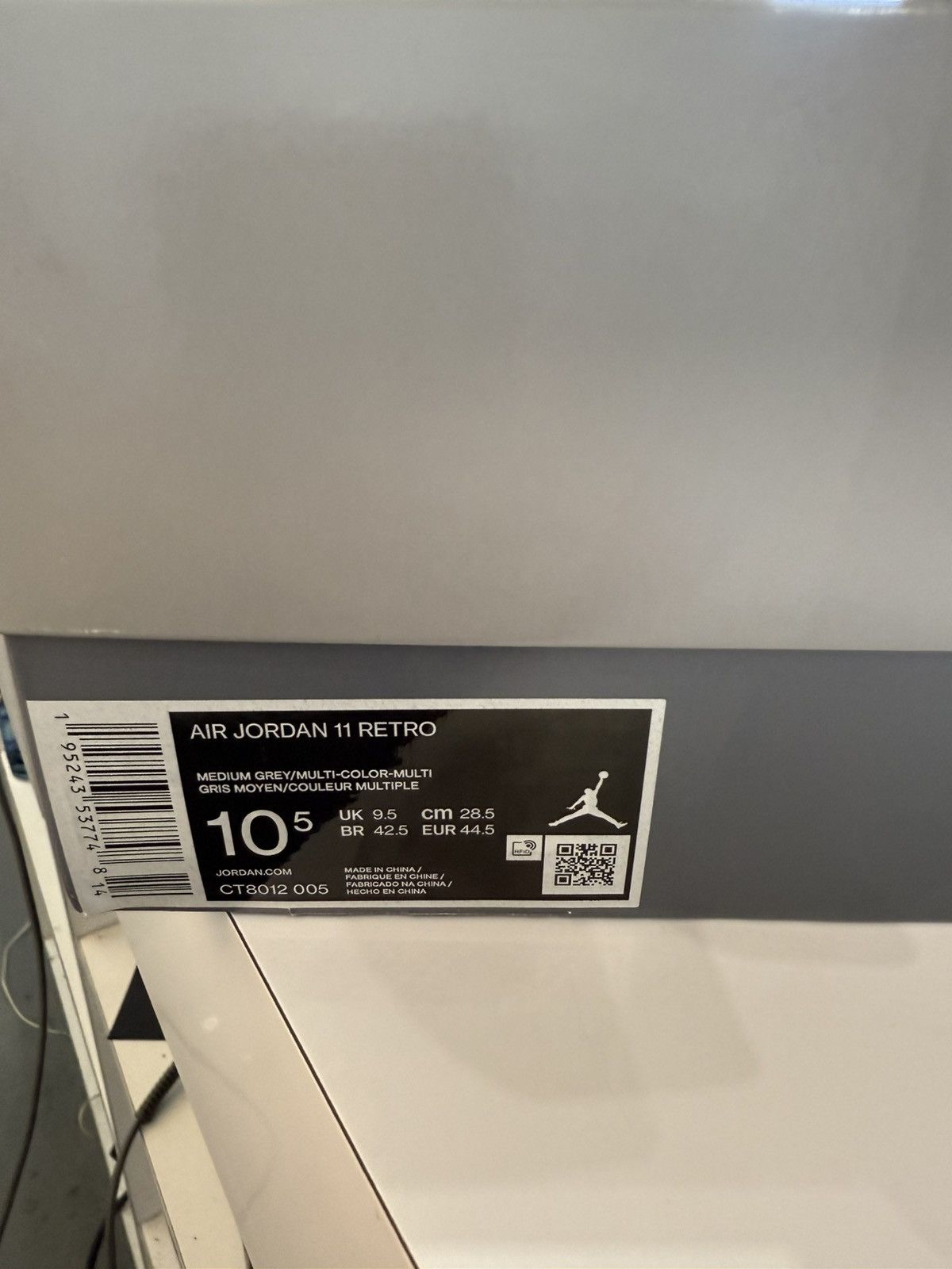 Jordan Brand × Nike Jordan 11 Cool Grey Size US 10.5 / EU 43-44 - 6 Thumbnail
