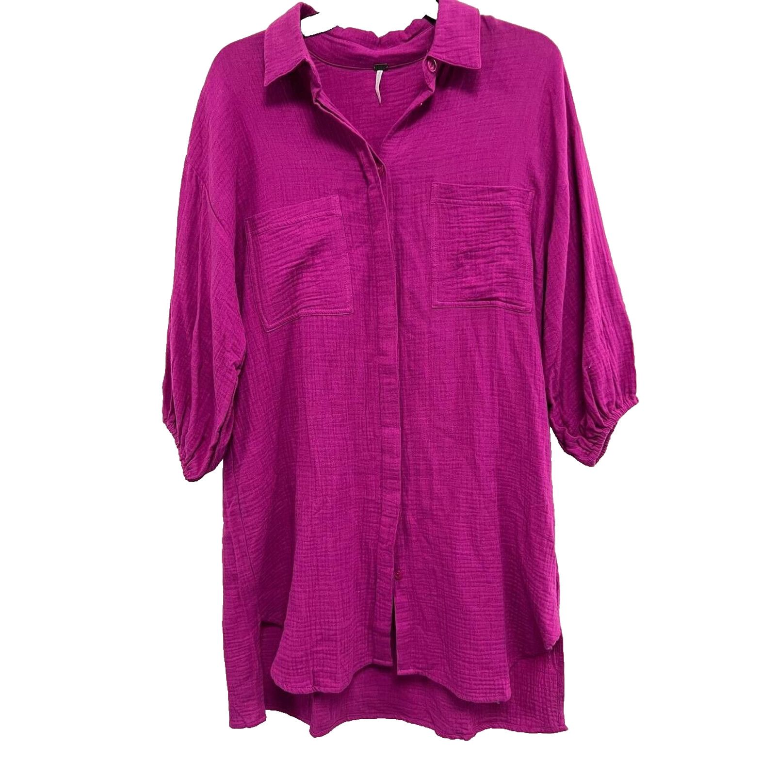 Young Fabulous & Broke Young Fabulous & Broke Fuchsia Gauze Cotton Size XS A000020 Size XS / US 0-2 / IT 36-38 - 1 Thumbnail