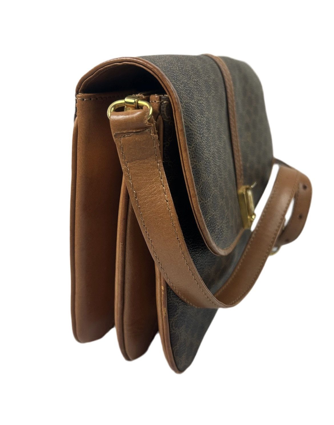 Celine Celine Macadam Leather Crossbody Bag Size ONE SIZE - 5 Thumbnail