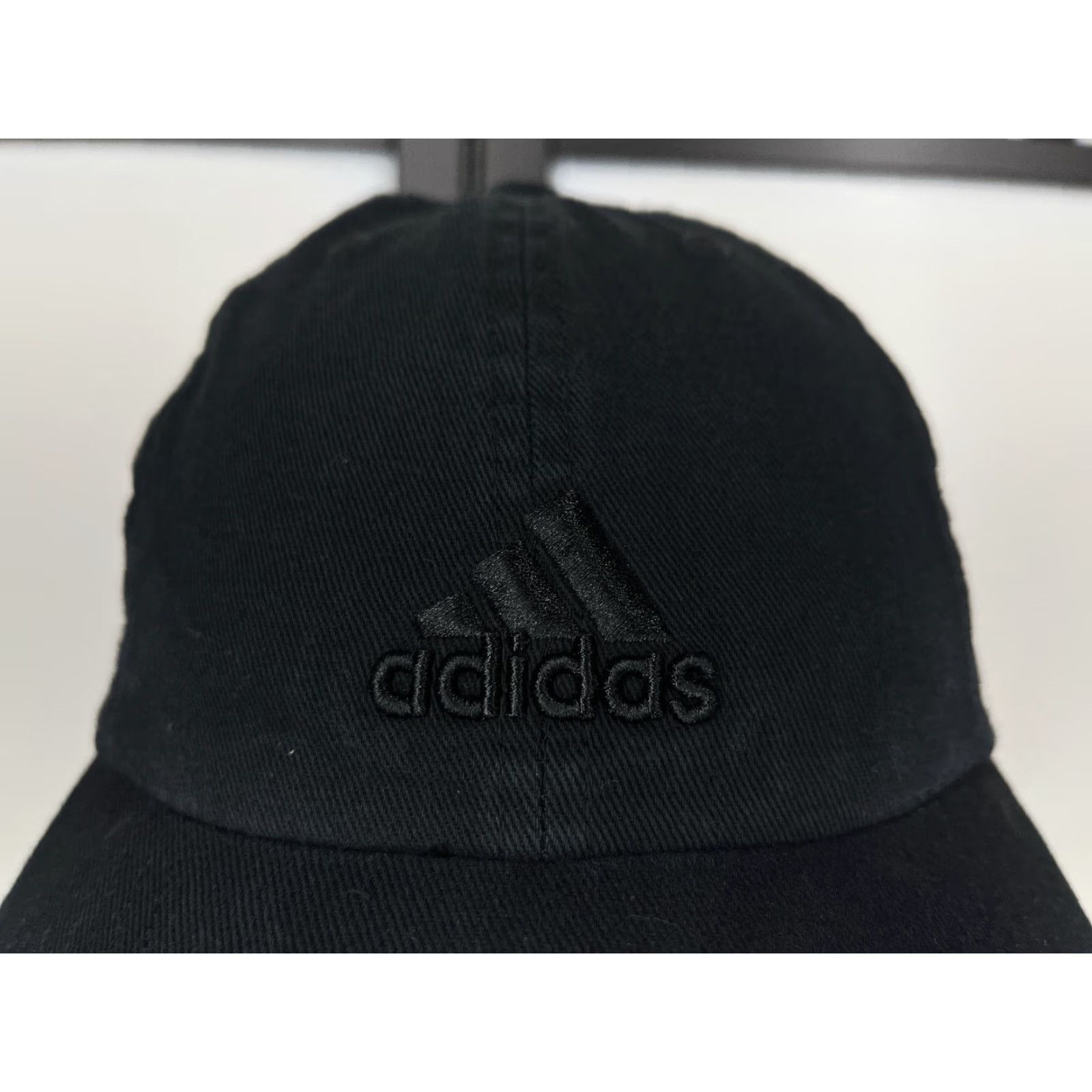 Adidas Adidas Hat Cap Strap Back Adult One Size BlackLogo 100% Cotton Climalite Outdoor Size ONE SIZE - 2 Thumbnail