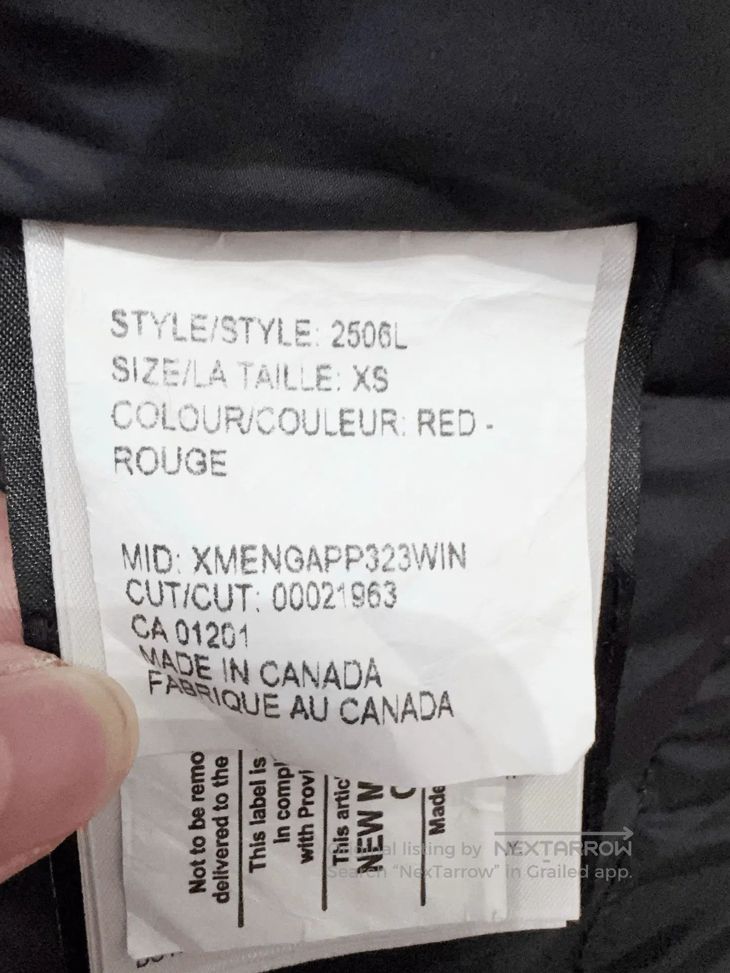 Canada Goose Canada Goose Red Down Jacket. Size XS / US 0-2 / IT 36-38 - 5 Thumbnail