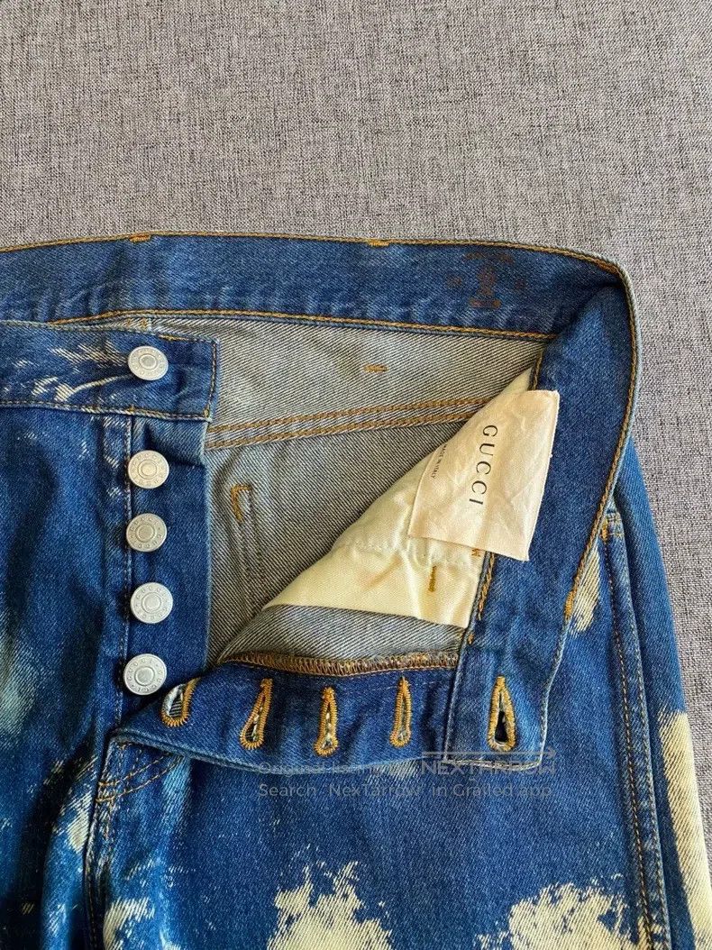 Gucci Gucci Tie-dyed printed rivet jeans Size US 32 / EU 48 - 3 Thumbnail