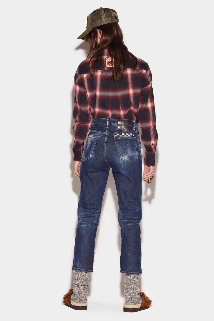 Dsquared2 🔥 DSQUARED2 DAISY EMBROIDERED JEANS Y2K COOL GUY VIBES Size US 34 / EU 50 - 2 Thumbnail