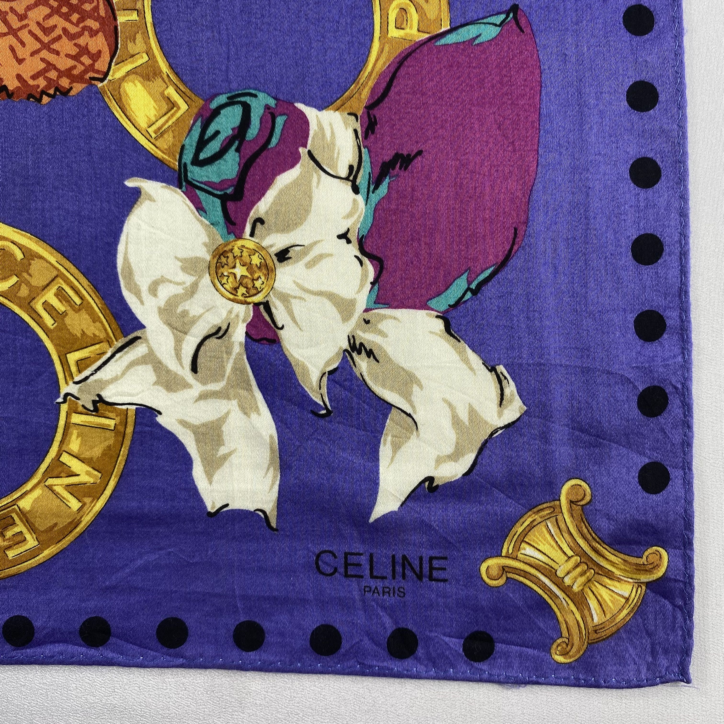 Celine × Vintage Celine Neckerchief / Bandana / Handkerchief-P760 Size ONE SIZE - 3 Thumbnail
