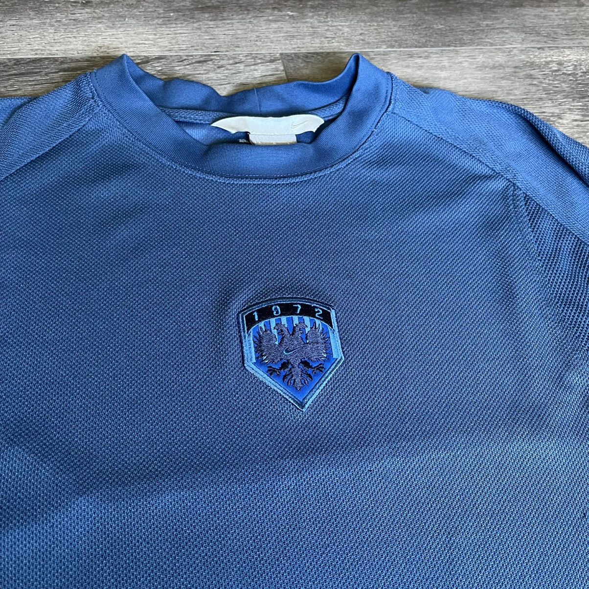 Nike Vintage Nike 1972 Double Eagle Swoosh Jersey Longsleeve Tee Size US L / EU 52-54 / 3 - 3 Thumbnail