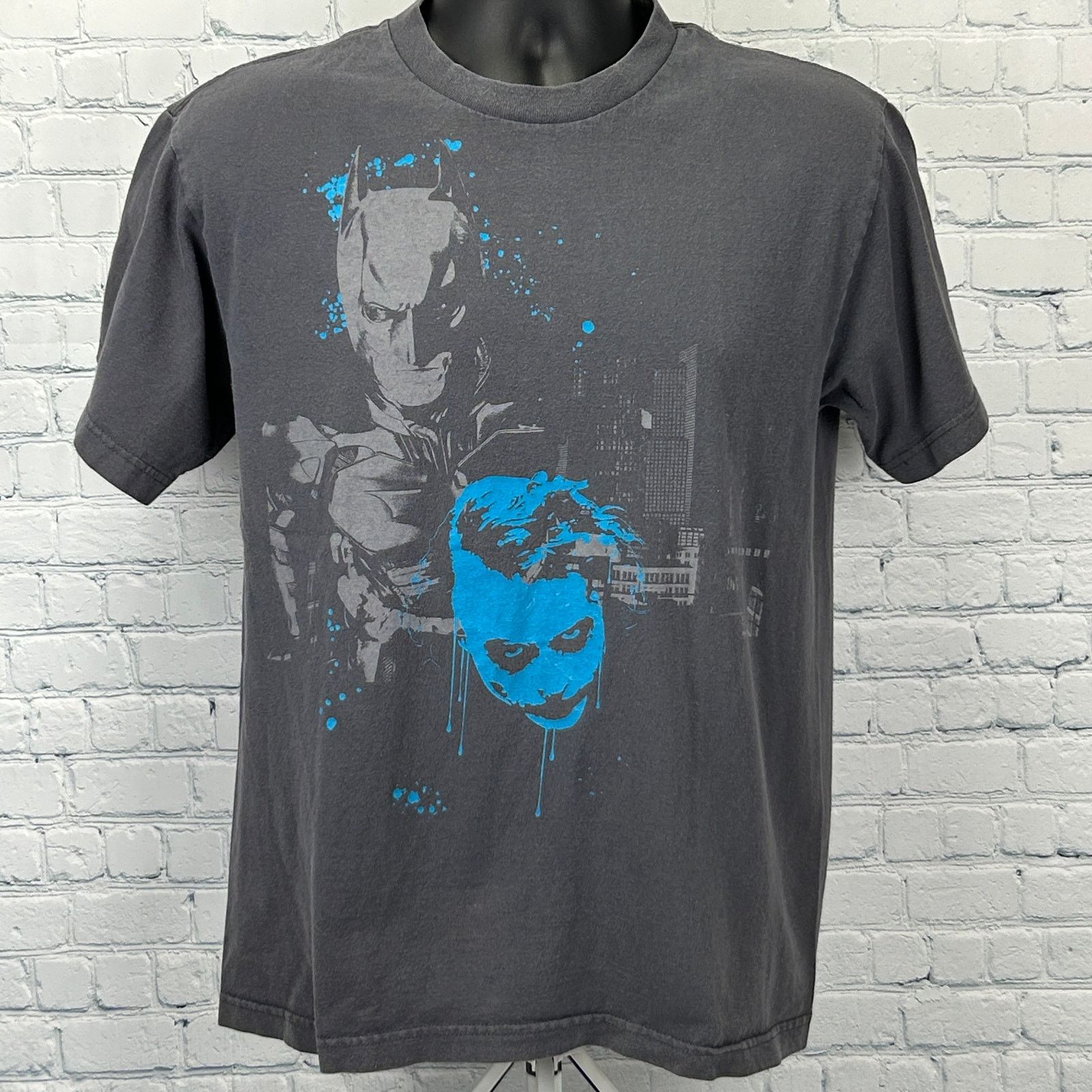 DC Comics Batman Joker The Dark Knight T Shirt DC Comics Movie Gray M Size US M / EU 48-50 / 2 - 2 Thumbnail