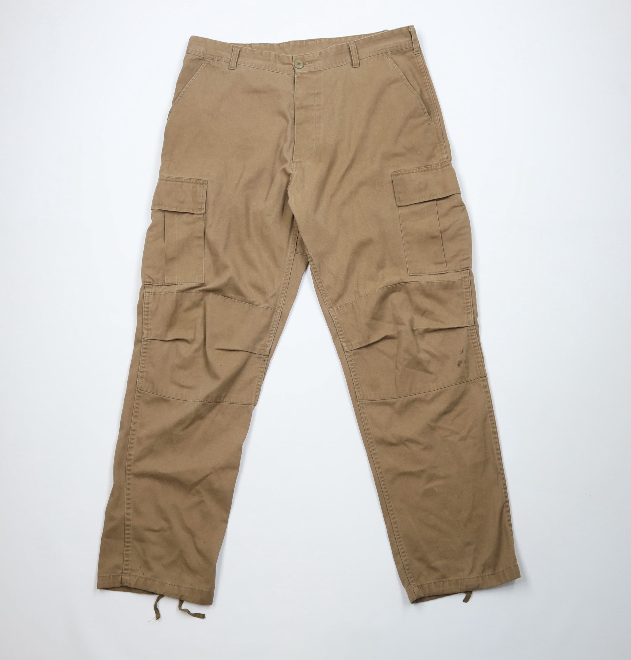 Vintage Vintage 90s Y2K Streetwear Fly Double Knee Cargo Pants Size US 36 / EU 52 - 1 Thumbnail