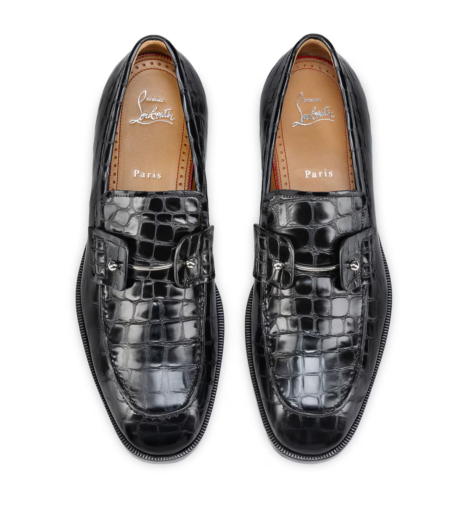 Christian Louboutin oc11z0625 Loafers in Black Size US 7 / EU 40 - 4 Thumbnail