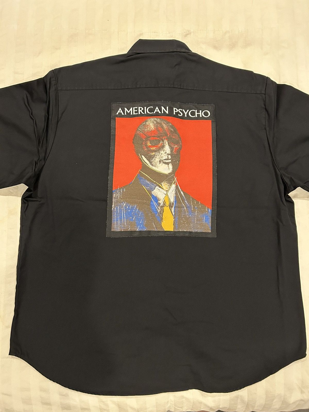 Image of Supreme American Psycho Work Shirt Black XL Fw23, Men's