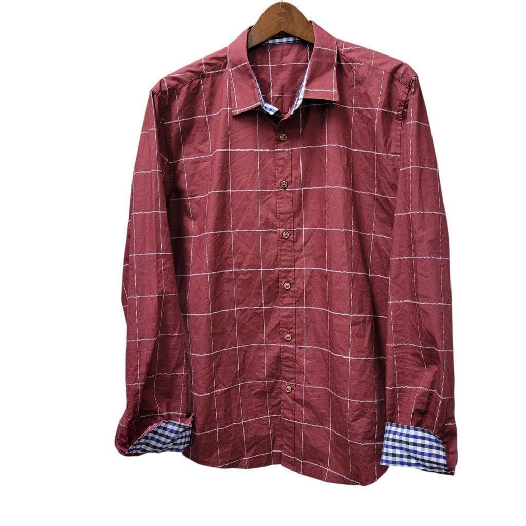 Other Coofandy Men's Slim-Fit Long-Sleeves Plaid Shirt Size Large Size US L / EU 52-54 / 3 - 3 Thumbnail