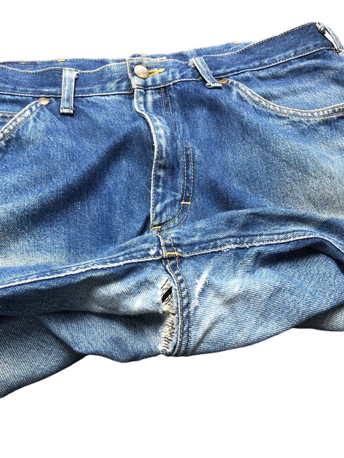 Japanese Brand × Lee × Vintage Vintage Lee Ripped Distressed Denim Jeans Size US 35 - 6 Thumbnail