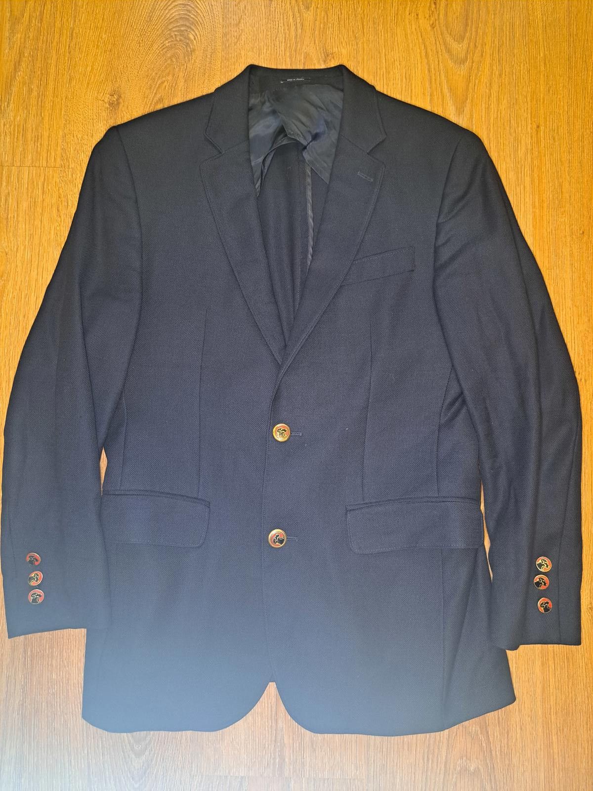 Bonobos Bonobos Marzatto Mens Blazer 36R Navy Cashmere Gold Buttons Size 36R - 1 Thumbnail