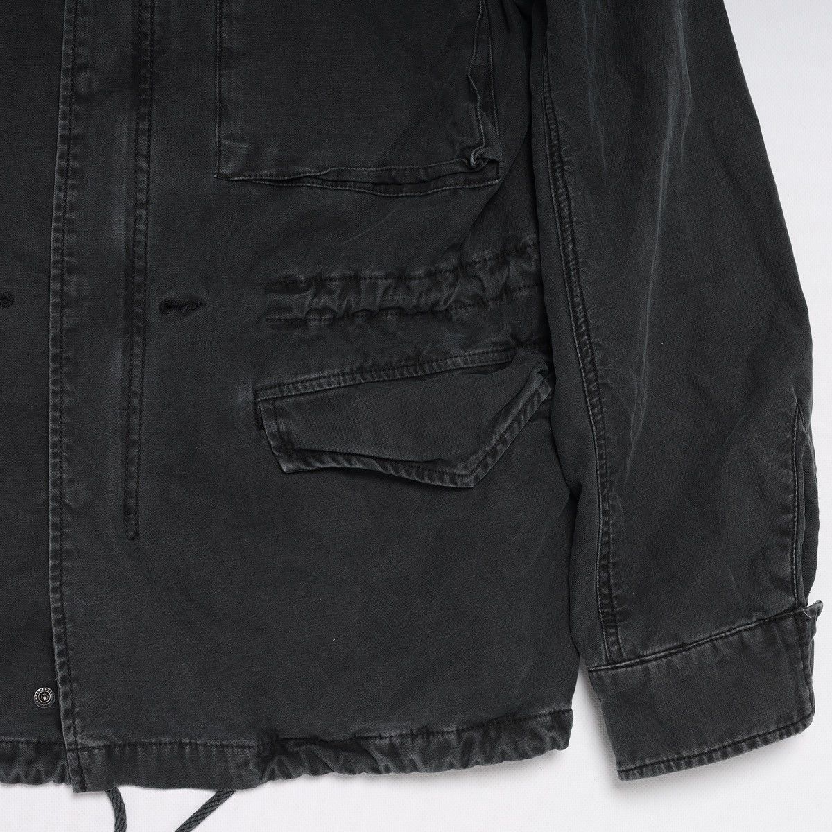 Denim & Supply Ralph Lauren Denim Supply Ralph Lauren Black Washed Jacket Military Field Size US XL / EU 56 / 4 - 7 Thumbnail