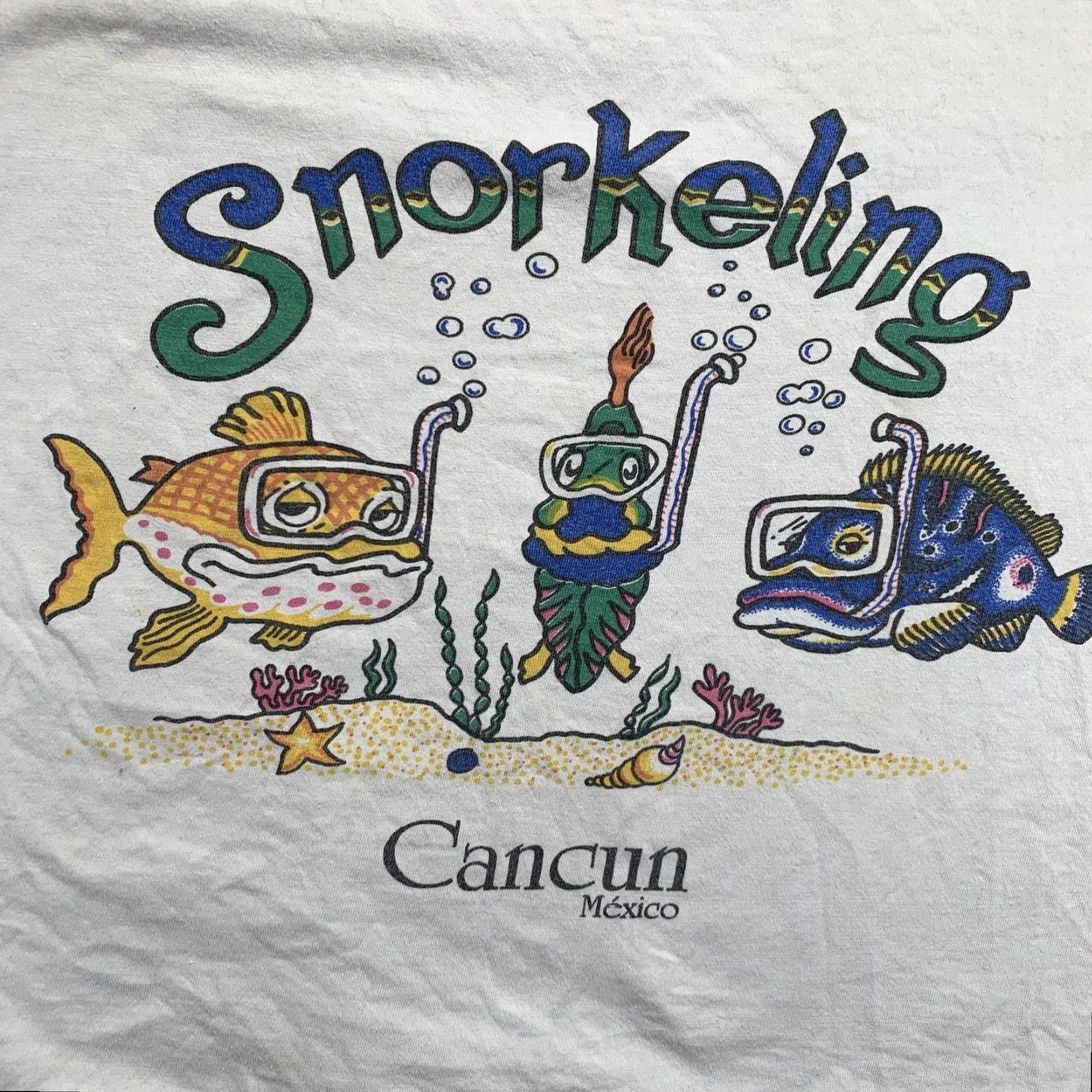 Vintage VINTAGE Mexico Tank Top Men’s Large Unisex Sleeveless Graphic Fish Print Snorkeling Beachwear Size US L / EU 52-54 / 3 - 2 Thumbnail