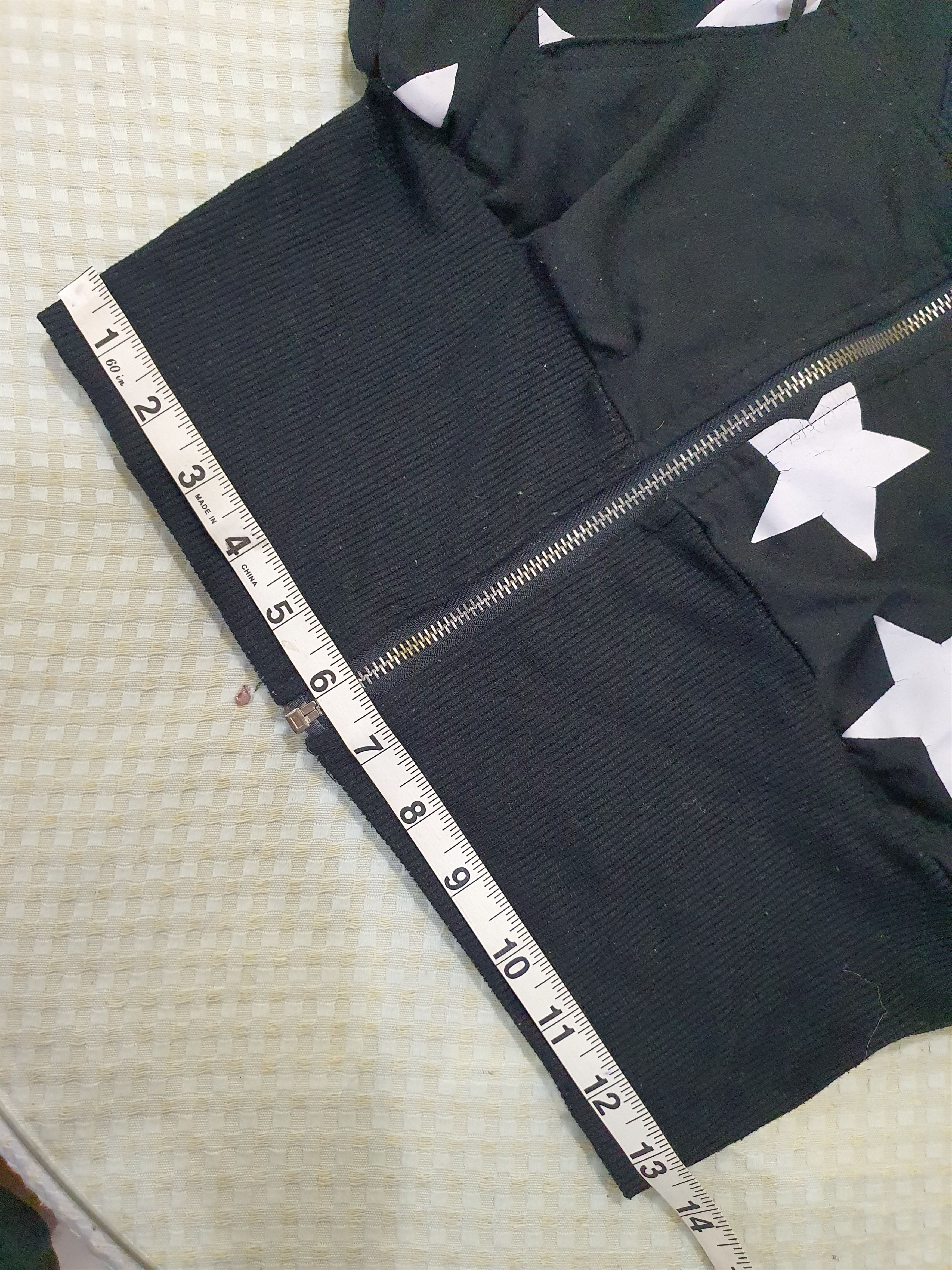 Vintage Acdc Rag STA Pattern Full Zip in black with white stars Size XL / US 12-14 / IT 48-50 - 12 Thumbnail