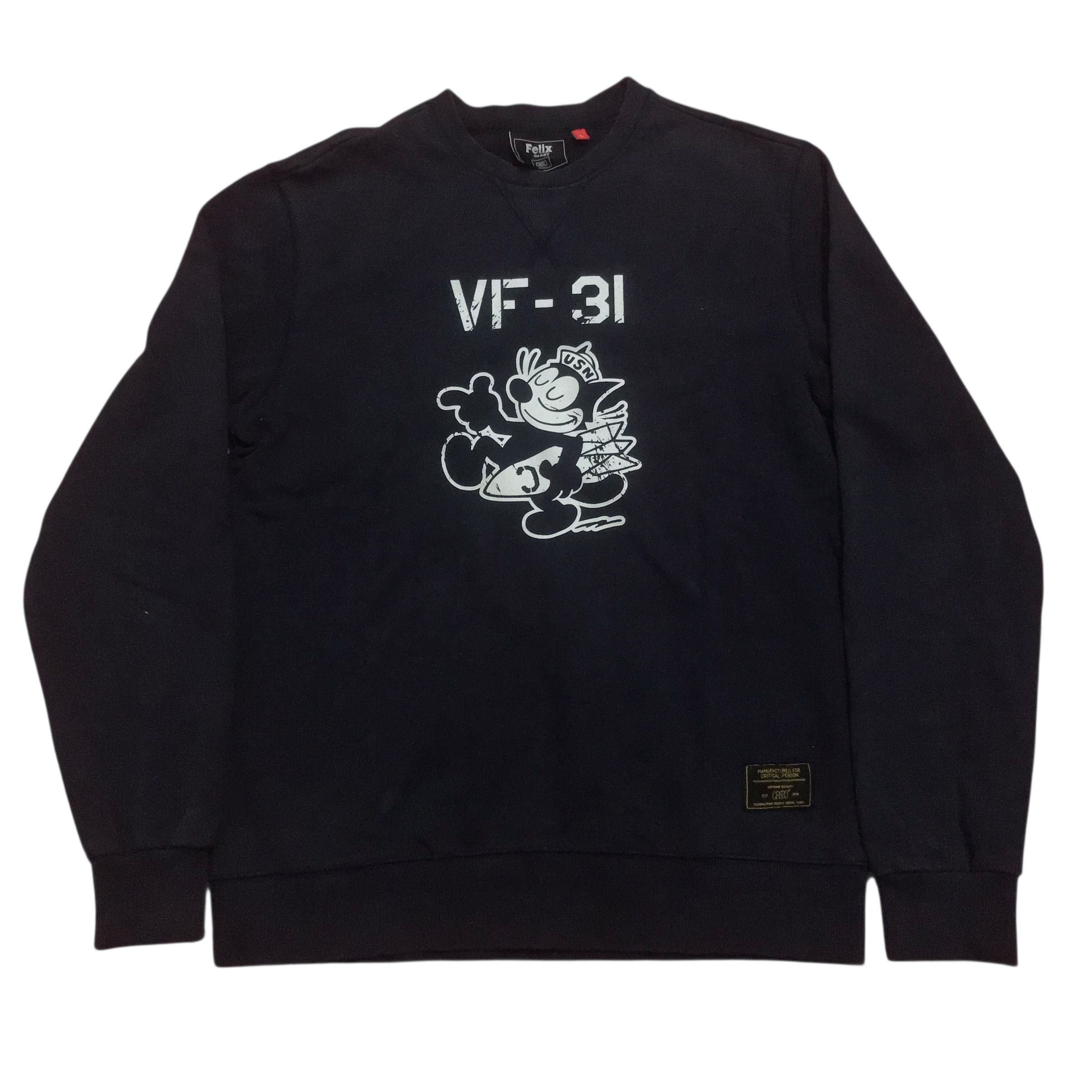 Japanese Brand felix the cat usn heavyweight sweatshirt like buzz rickson Size US L / EU 52-54 / 3 - 1 Thumbnail