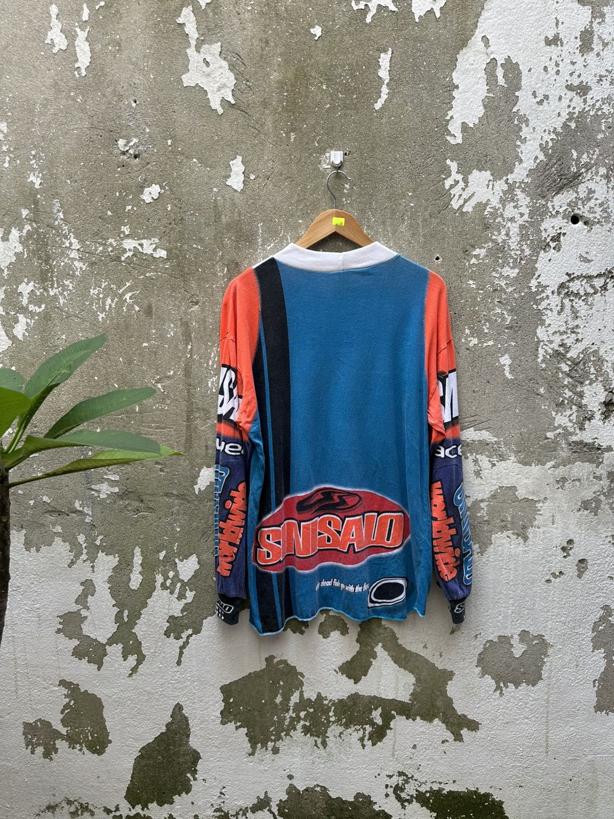 Sports Specialties Vintage 90's SINISALO Racing Motorcross LS Shirts Size US L / EU 52-54 / 3 - 2 Thumbnail