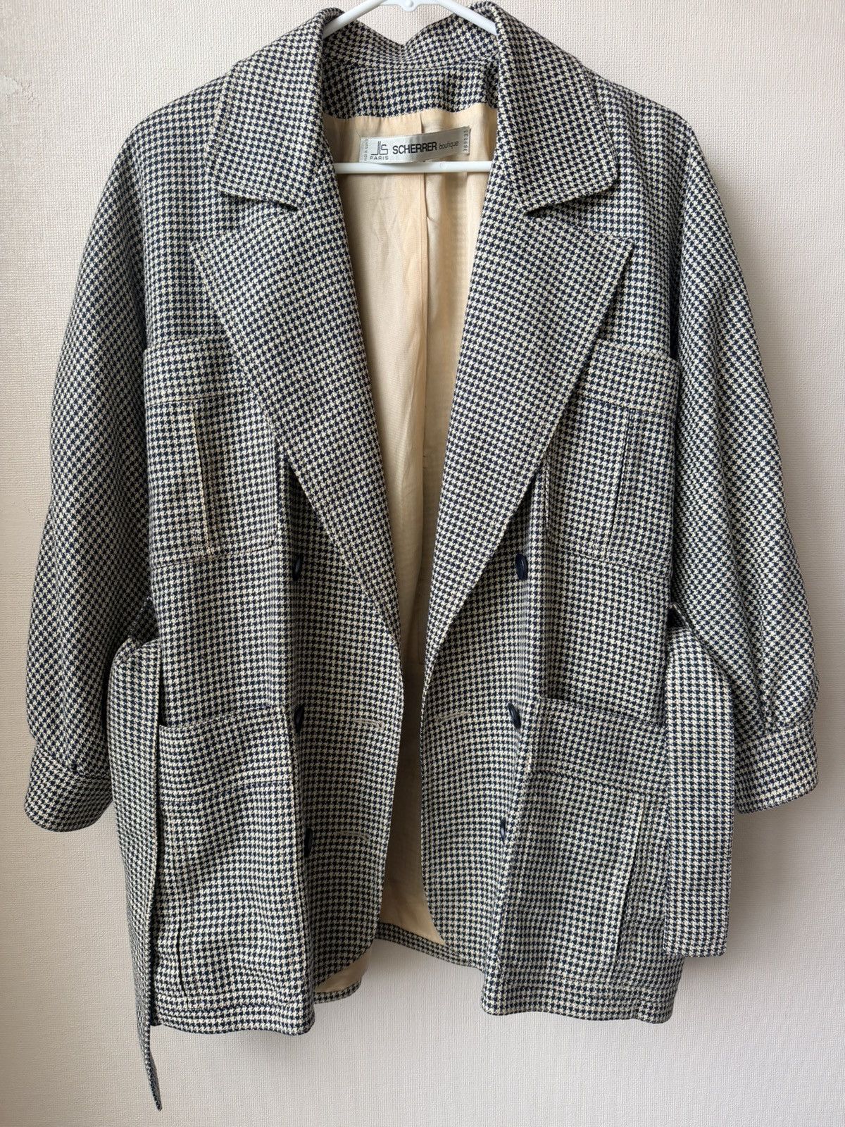 Jean-Louis Scherrer Vtg Jean-Louis Scherrer Paris Safari DB Belted Blazer Wool Size L / US 10 / IT 46 - 6 Thumbnail