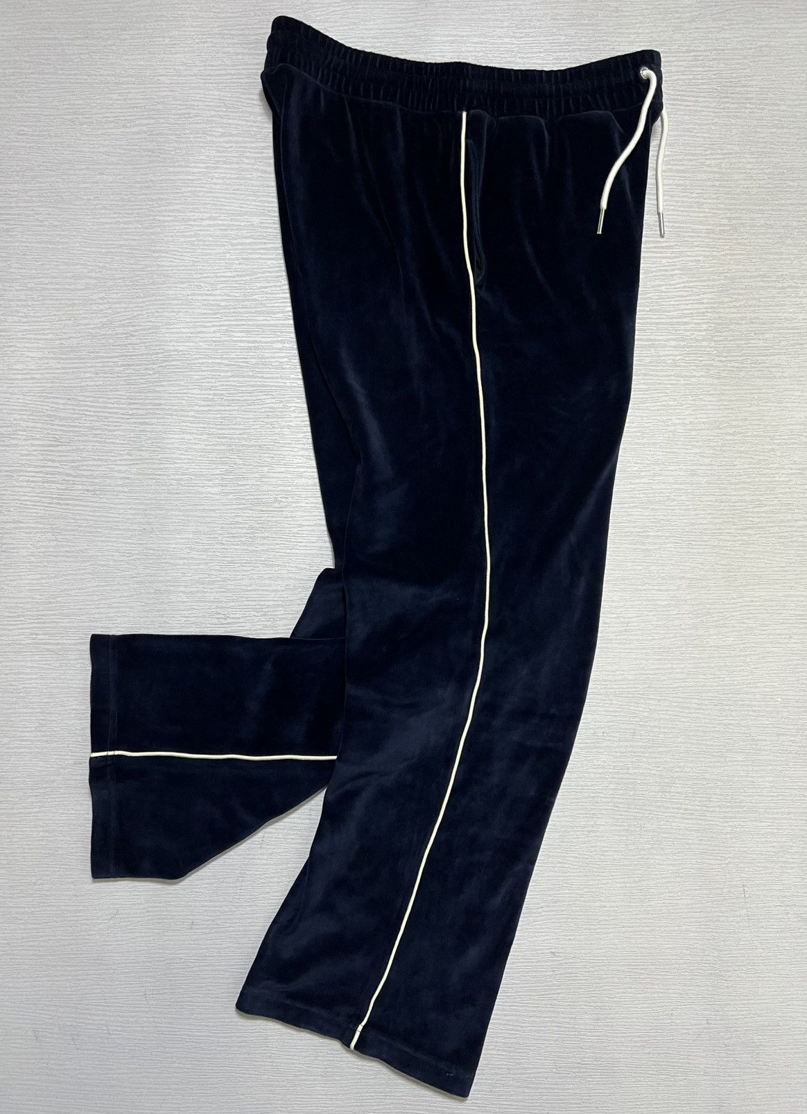 Celine Celine - Triomphe Logo Embroidered Velour Trackpants Size US 30 / EU 46 - 3 Thumbnail