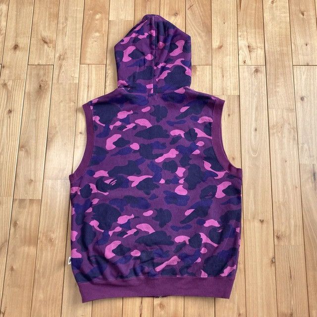 Bape BAPE Purple camo sweat zip hoodie vest a bathing ape NIGO Size US M / EU 48-50 / 2 - 2 Thumbnail