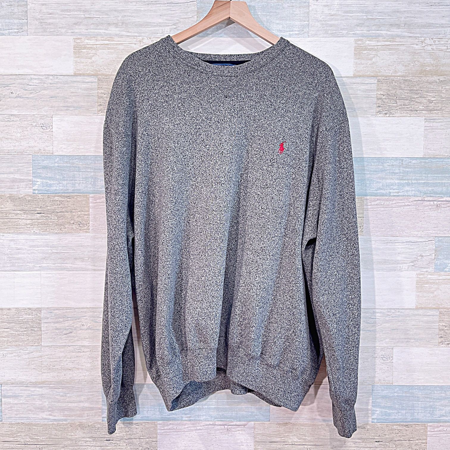 Polo Ralph Lauren POLO Ralph Lauren Crewneck Sweater Heather Gray Mens 4XLT Size US XXL / EU 58 / 5 - 1 Thumbnail
