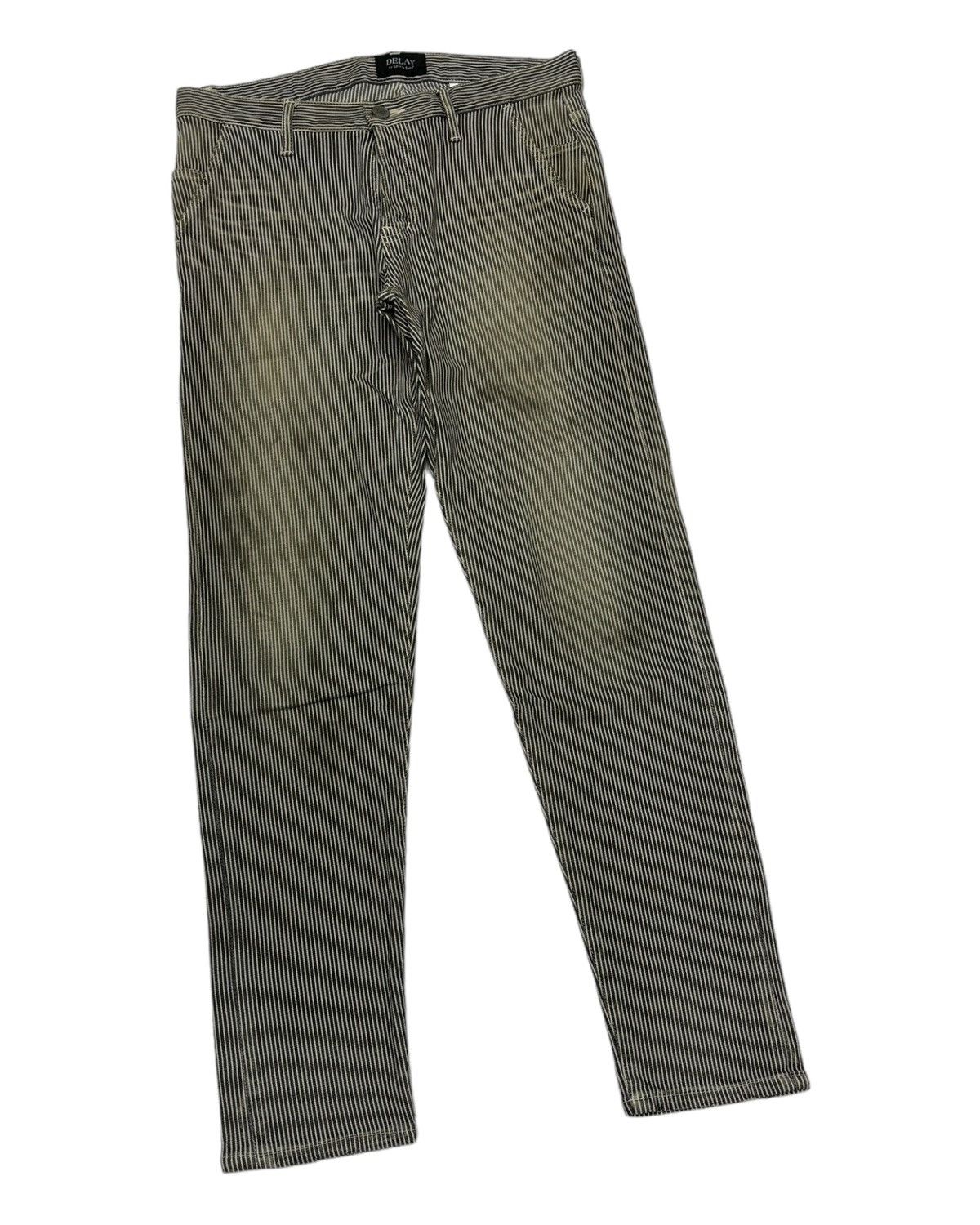 If Six Was Nine MADE IN JAPAN DELAY BY UFIN & SONS STRIPED PANTS STAIN Size US 32 / EU 48 - 3 Thumbnail