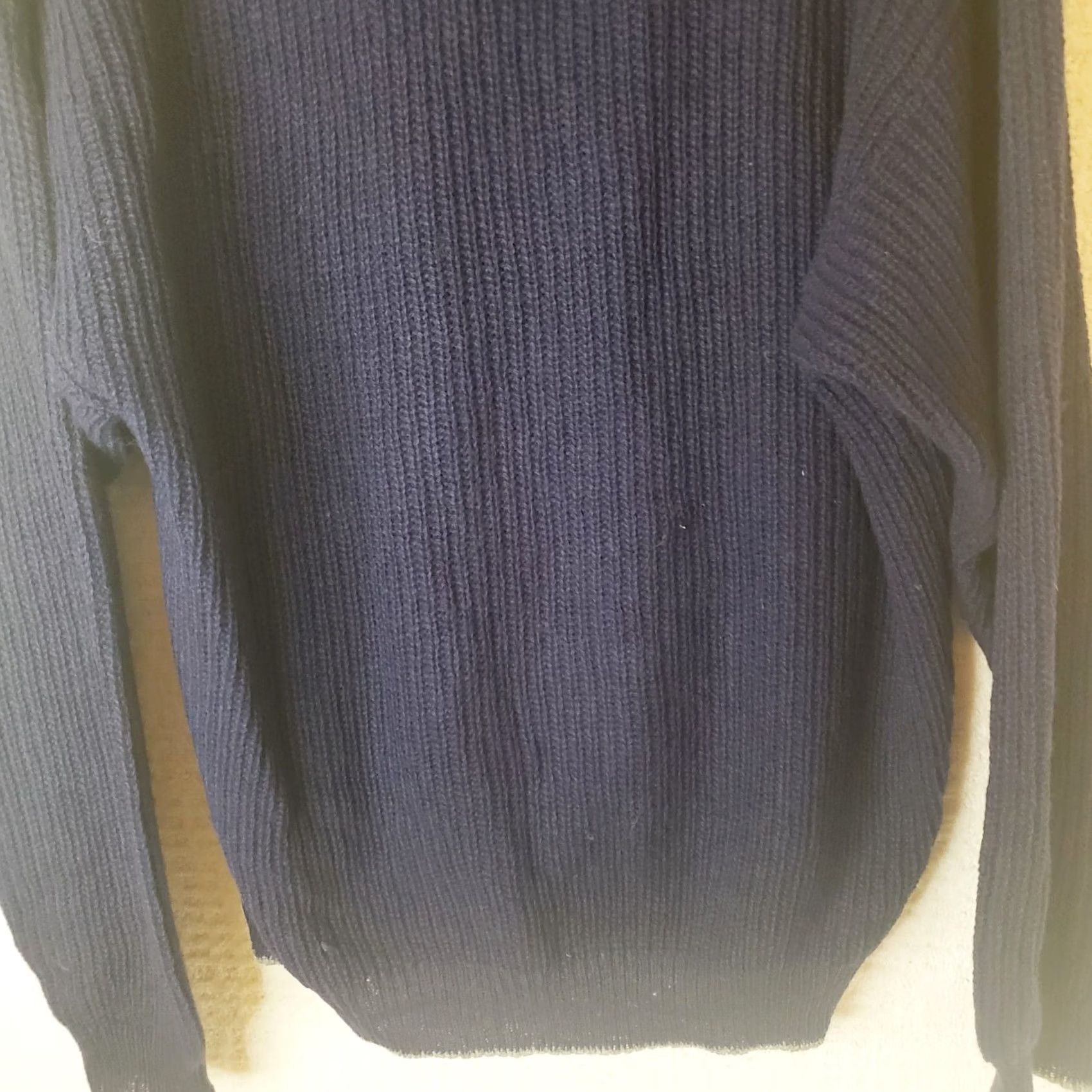 Vintage Woolrich Sweater Wool Men's L Henley Collar Leather Button Long Sleeve Blue Fall Winter Size US L / EU 52-54 / 3 - 7 Thumbnail