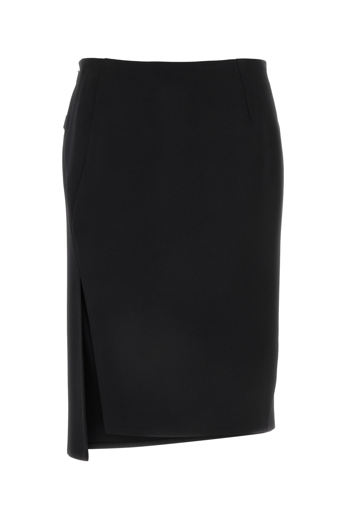 Versace Black Stretch Wool Skirt Size 28" / US 6 / IT 42 - 1 Thumbnail
