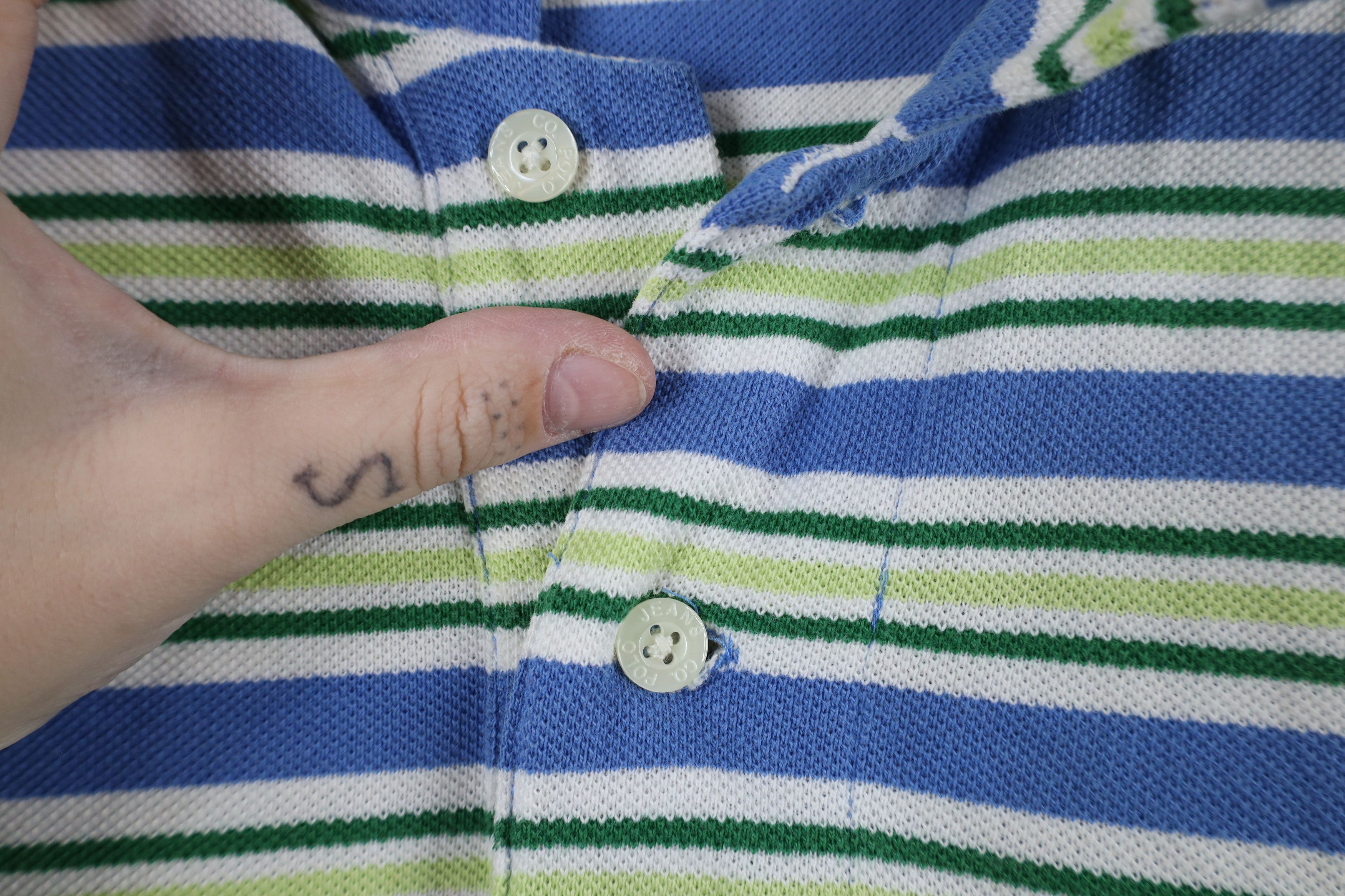 Ralph Lauren × Vintage Vintage 90s Ralph Lauren Striped Collared Polo Shirt Cotton Size US M / EU 48-50 / 2 - 6 Thumbnail