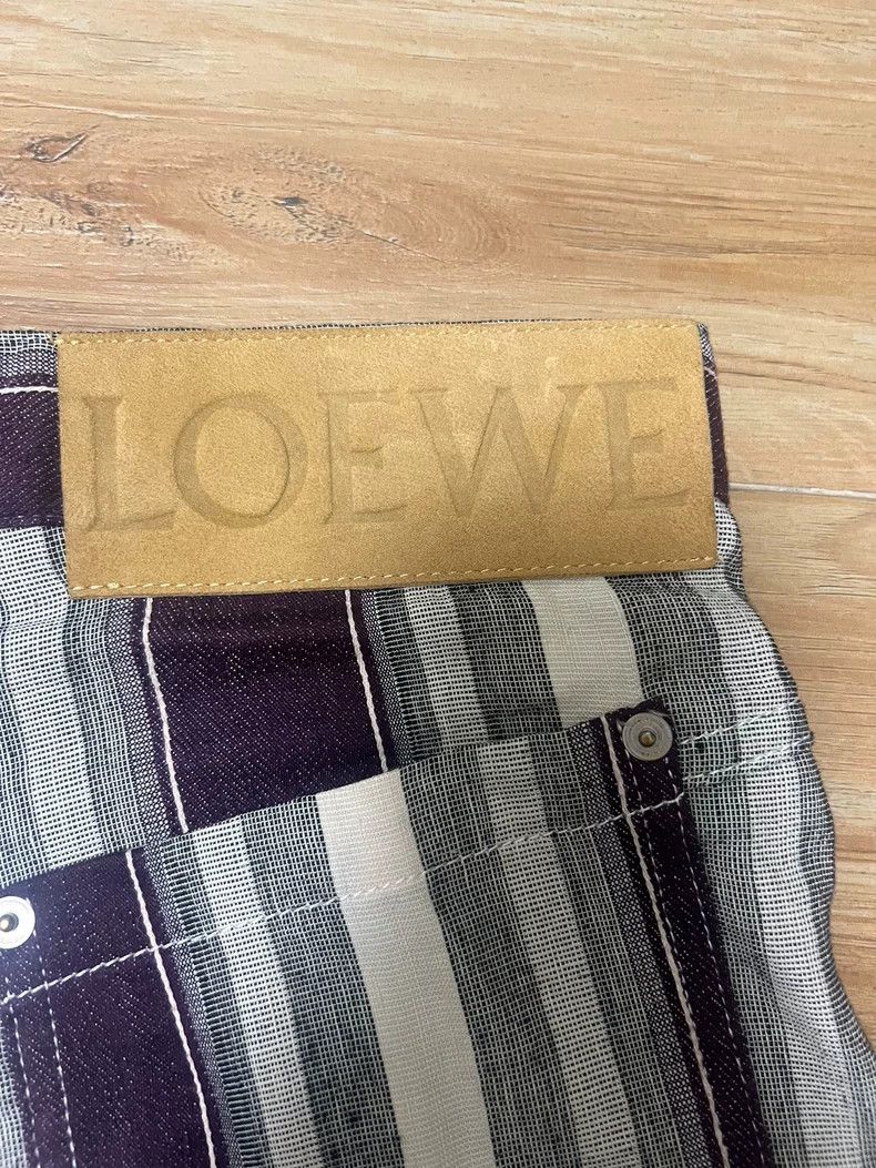 Loewe LOEWE Flax striped patchwork shorts Size 25" / US 0 / IT 36 - 3 Thumbnail